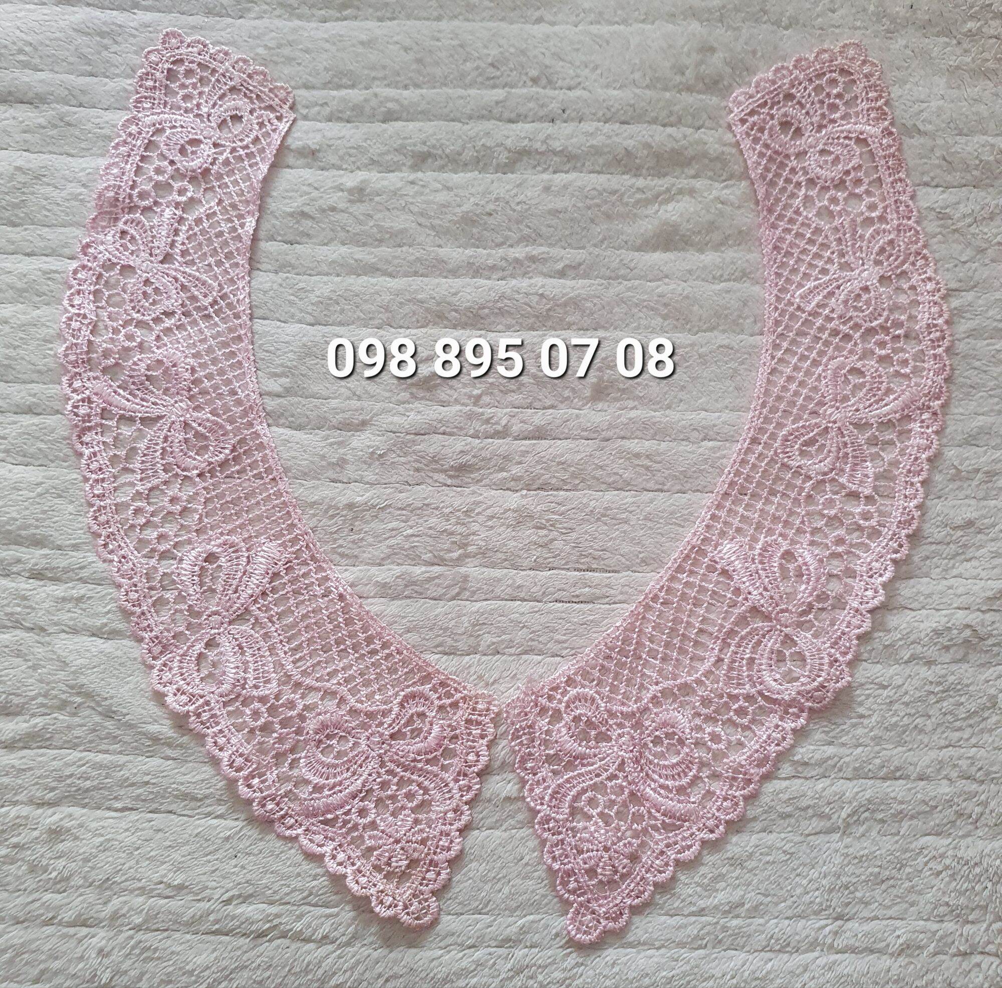 CỔ REN SEN MAY ÁO VÁY ( ren chỉ bóng đẹp)