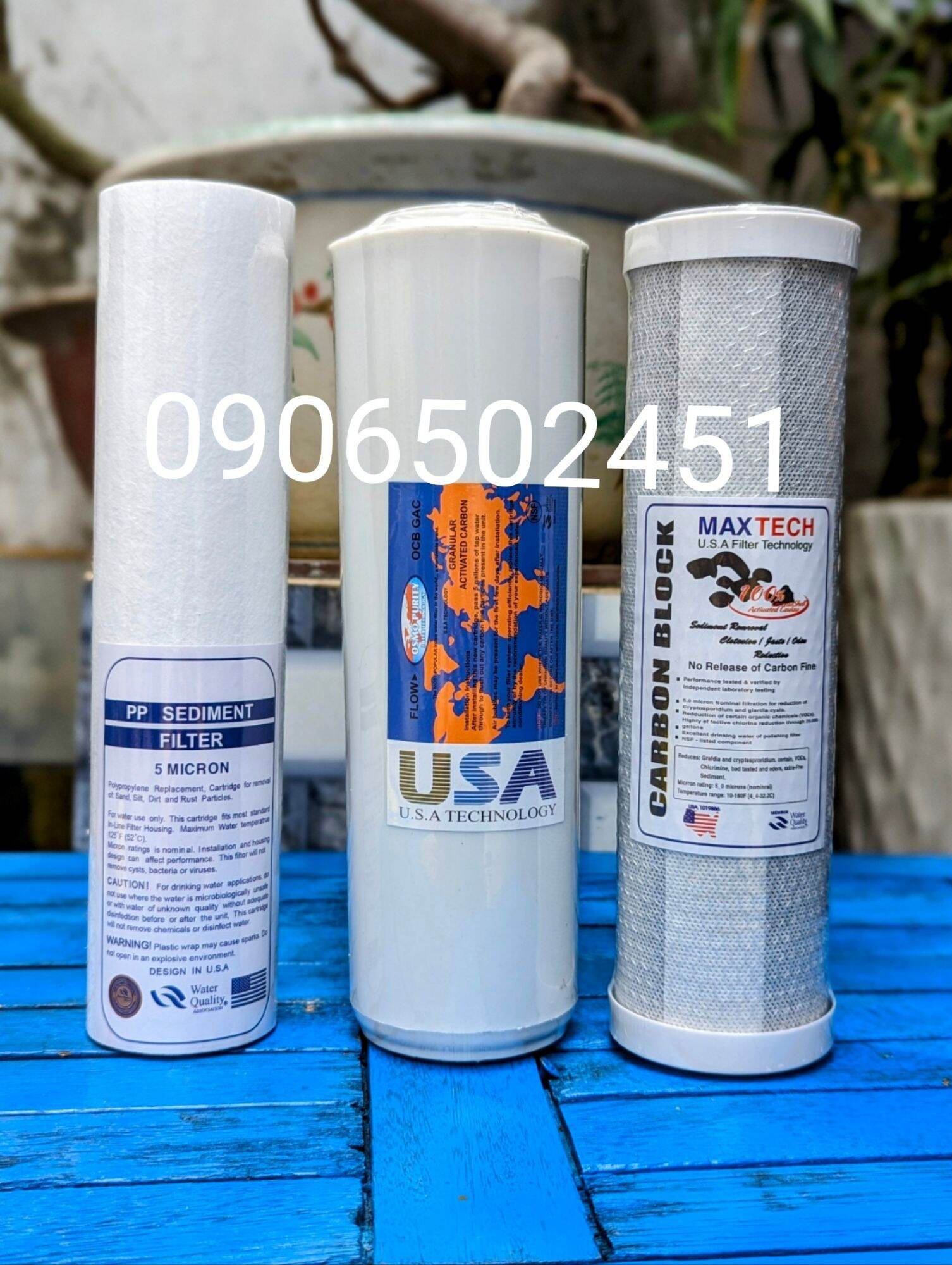 [HCM]Trọn Bộ Lõi Lọc Nước Đa Năng Dùng Cho Máy Kangaroo / RO Thế Hệ Mới - Quả số 1 2 3 ( White)