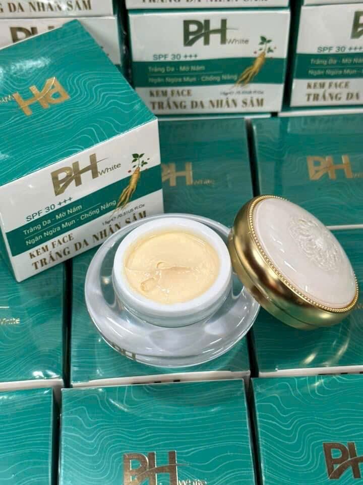 Kem Face Nhân Sâm PH White (Trắng Da, Mờ Nám, Ngừa Mụn, Chống Nắng 15gr)