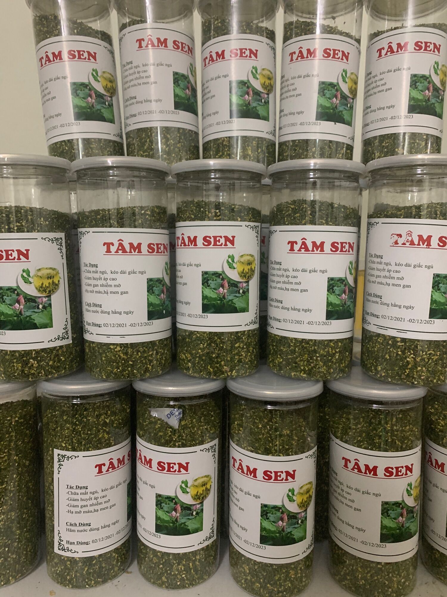 Tâm sen loại vụn hộp 500g