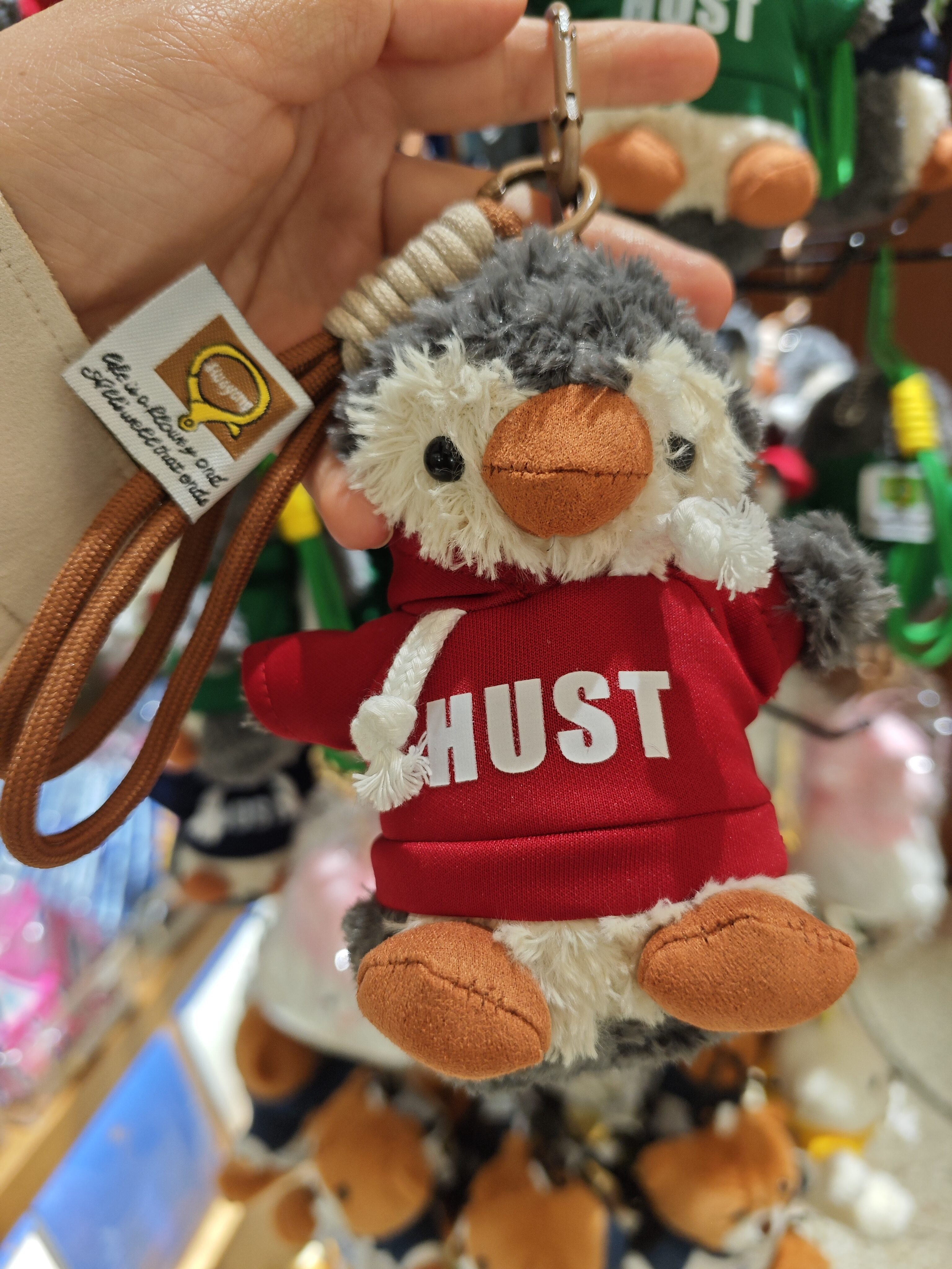 Đồ Chơi Gấu Bông Hình Chim Penguin HUST Huazhong University of Science And Technology Quà Tặng Túi X