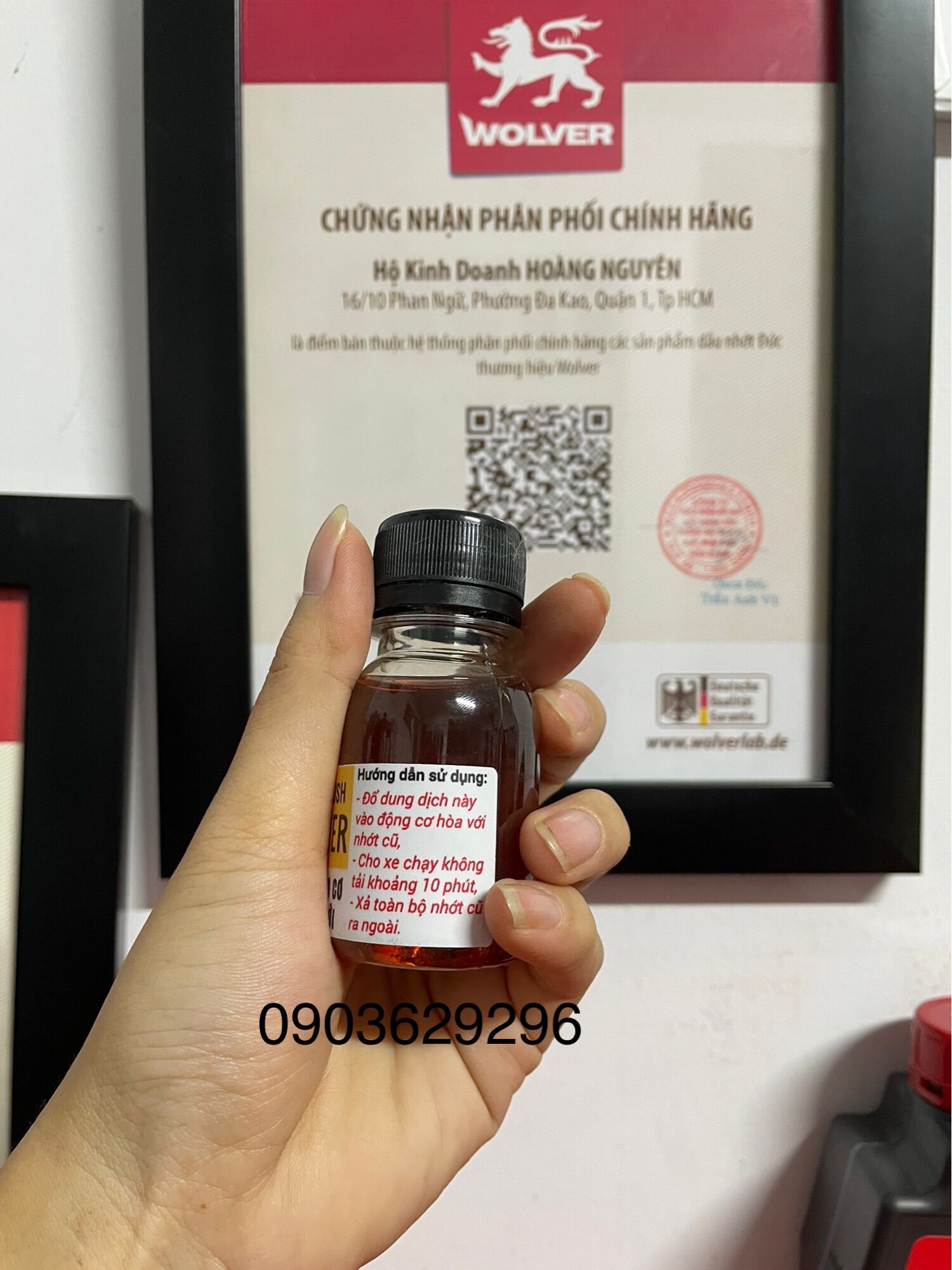 Phụ gia súc động cơ xe máy Wolver MOTOR FLUSH ADAPTER 50ml