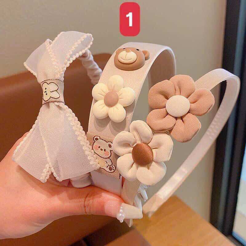 Set 3 băng đô cài tóc cho bé yêu siêu xinh