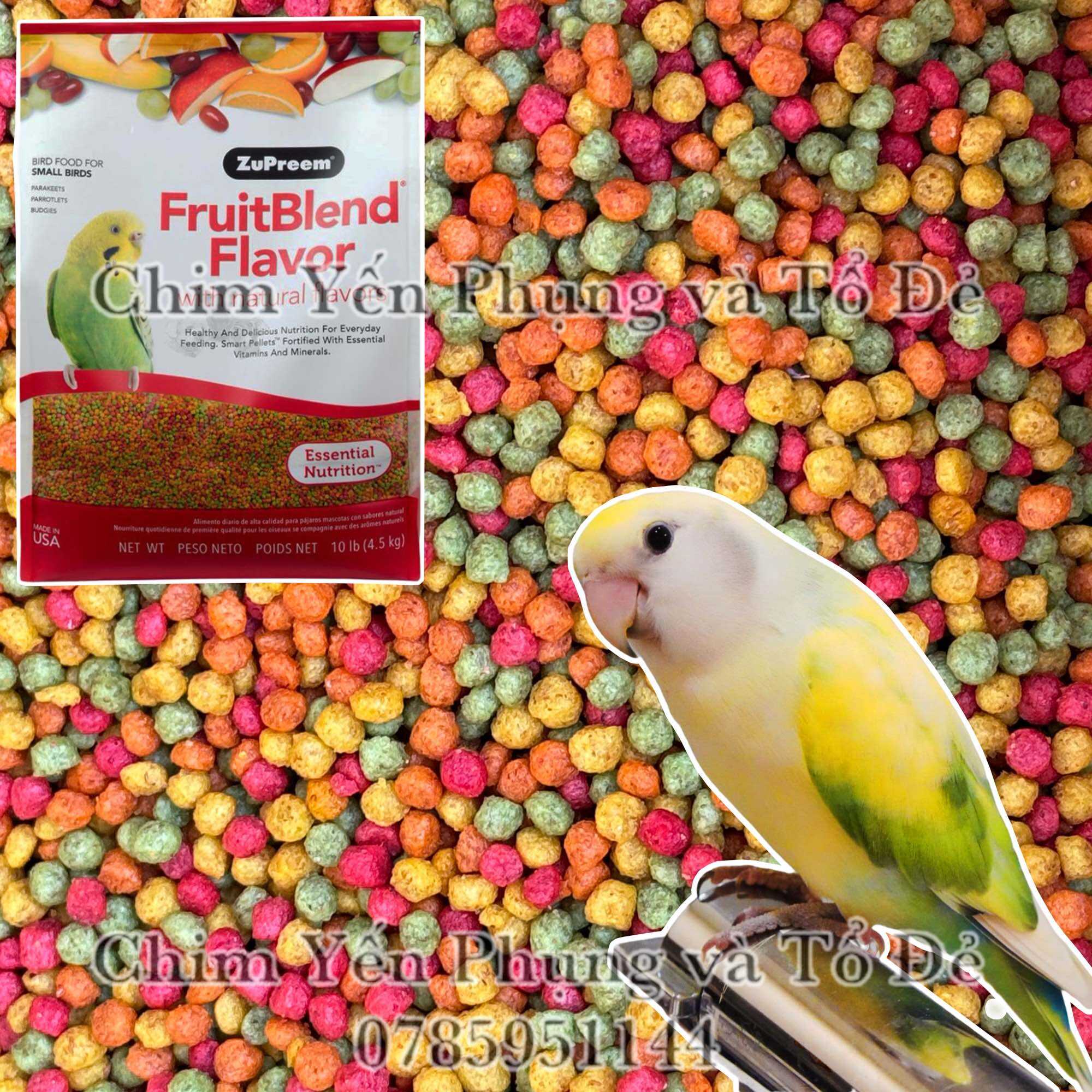 1kg hạt trái cây Zupreem cho Vẹt • Hamster • Sóc..