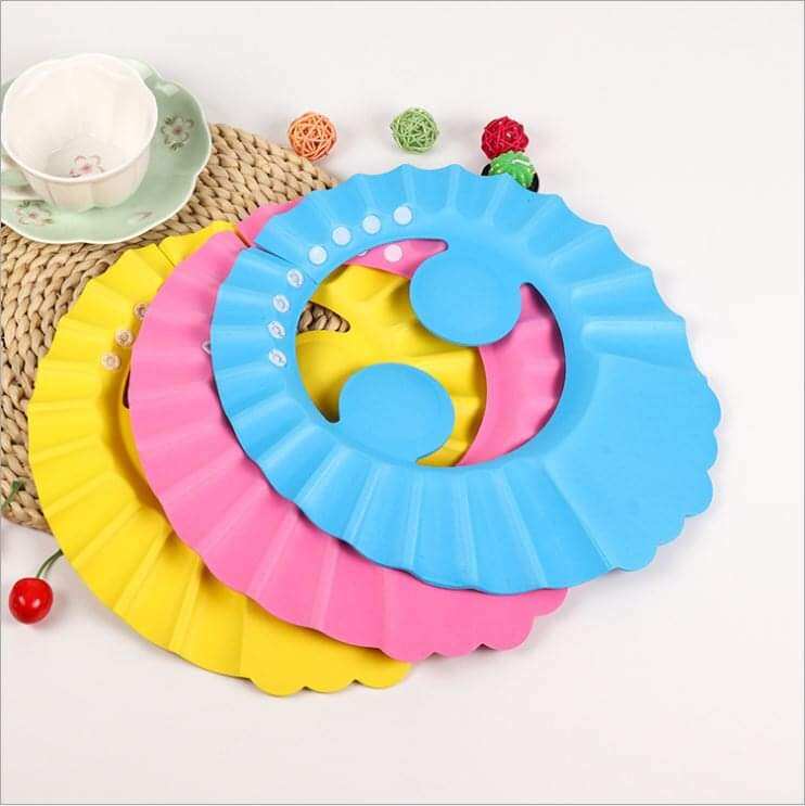 Mũ đội đầu chắn nước có vành che tai cho bé bé Bé