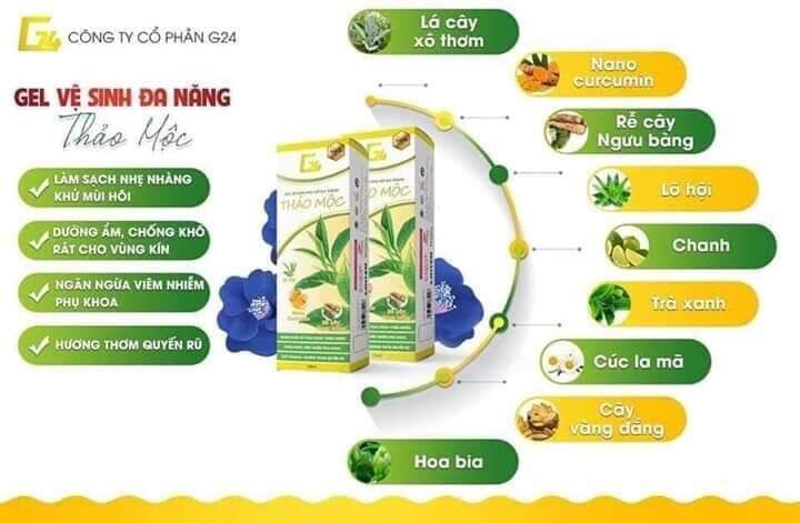 Gel vệ sinh phụ nữ thảo mộc