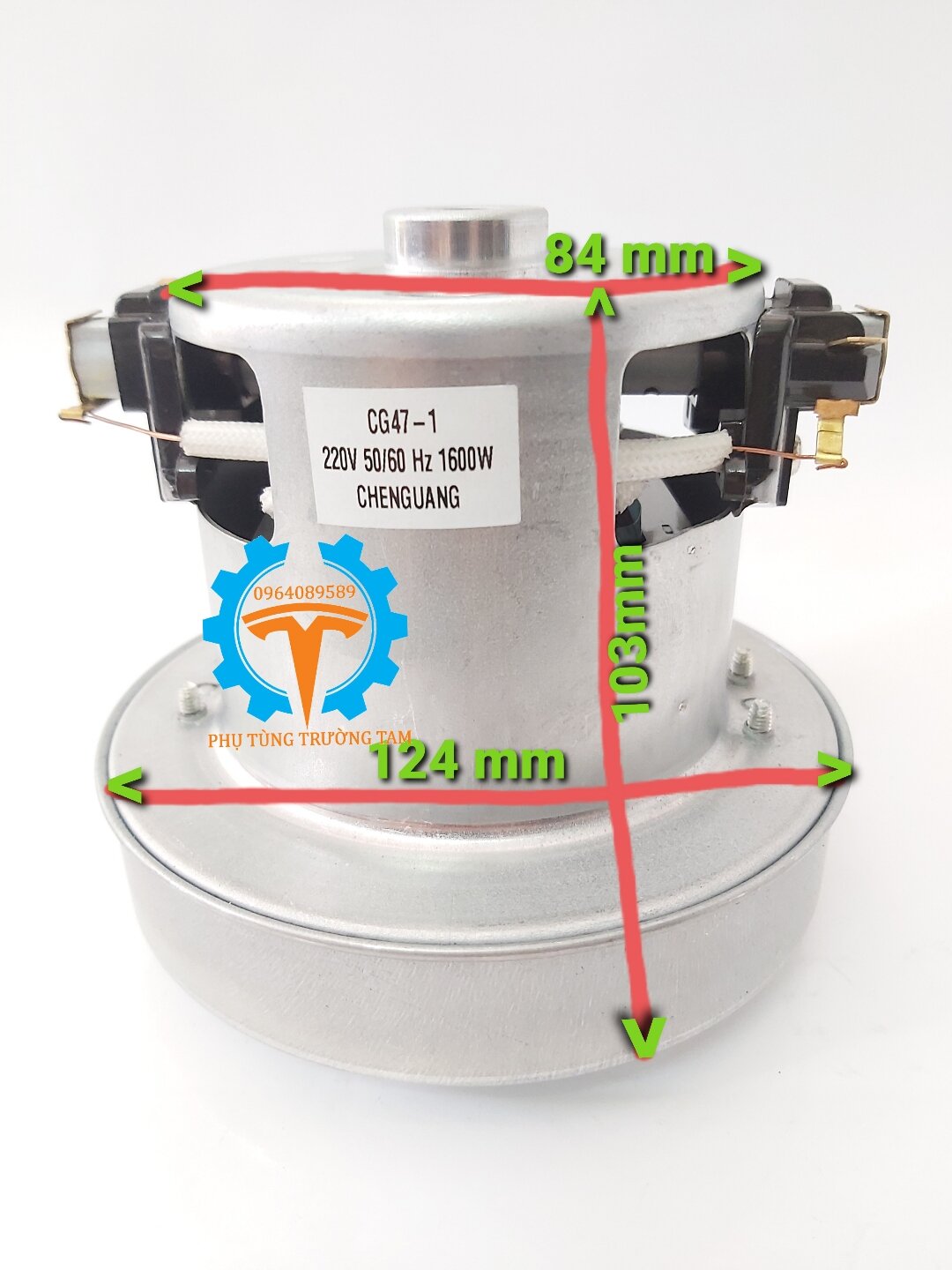 Motor hút bụi 1600W dây đồng