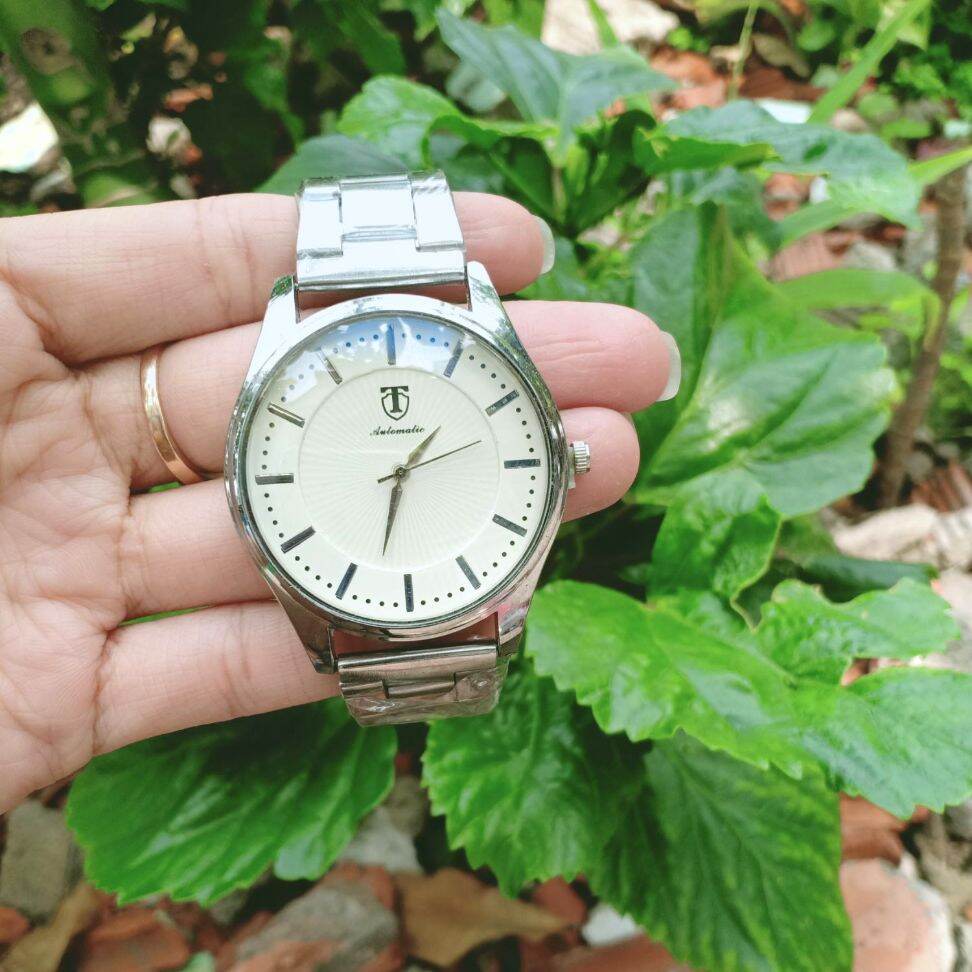Đồng hồ Nam AUTOMATIC - JAPAN MOVT mặt 42mm dây 26mm Chống Nước Tốt bảo hành 6 tháng TS02 FULLBOX + pin dự phòng