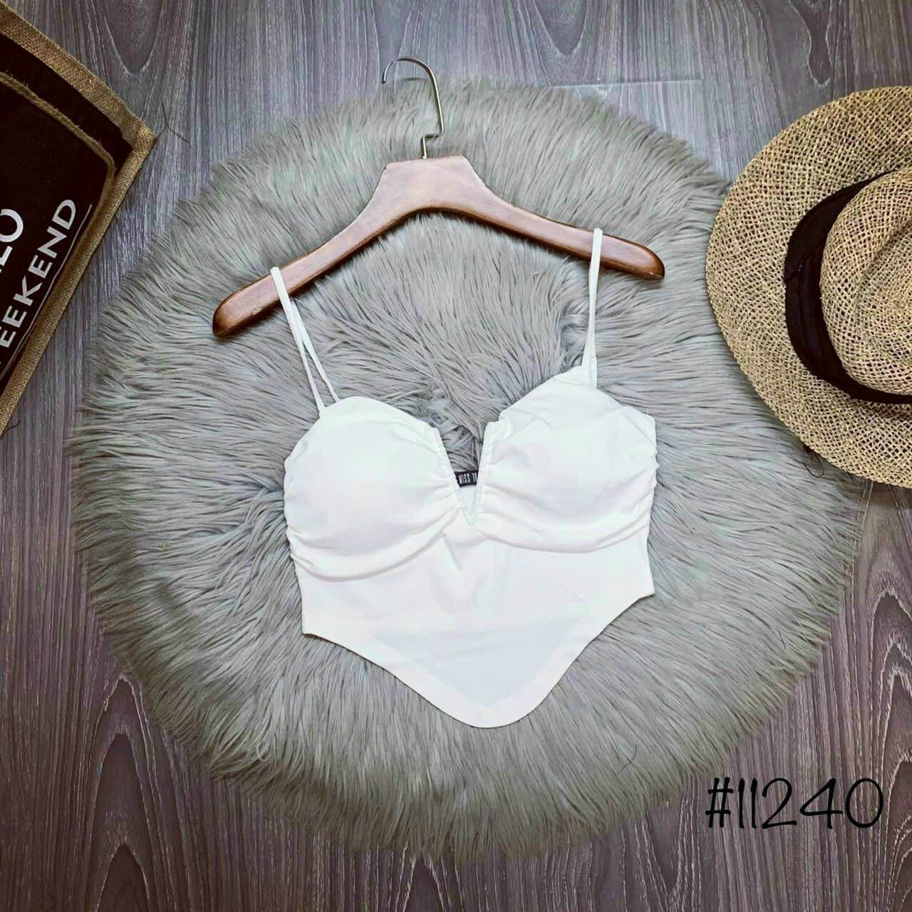 Áo kate mod ngực áo hai dây croptop form 45kg