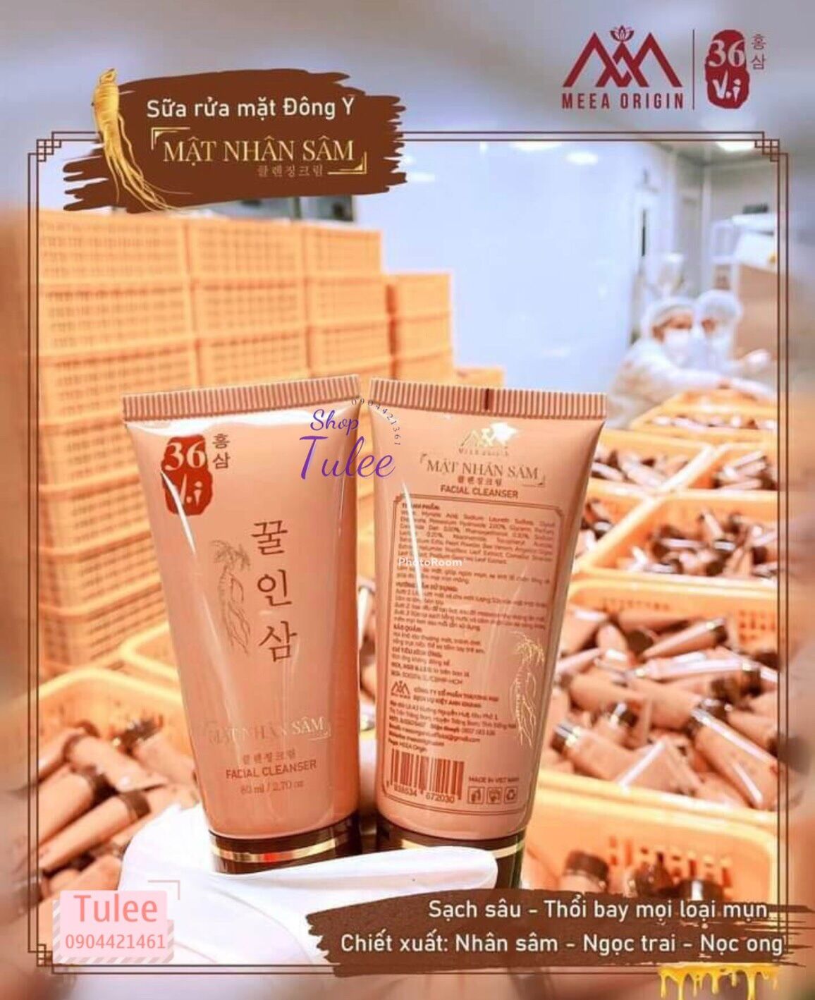 SỮA RỬA MẶT MẬT NHÂN SÂM 36 VỊ