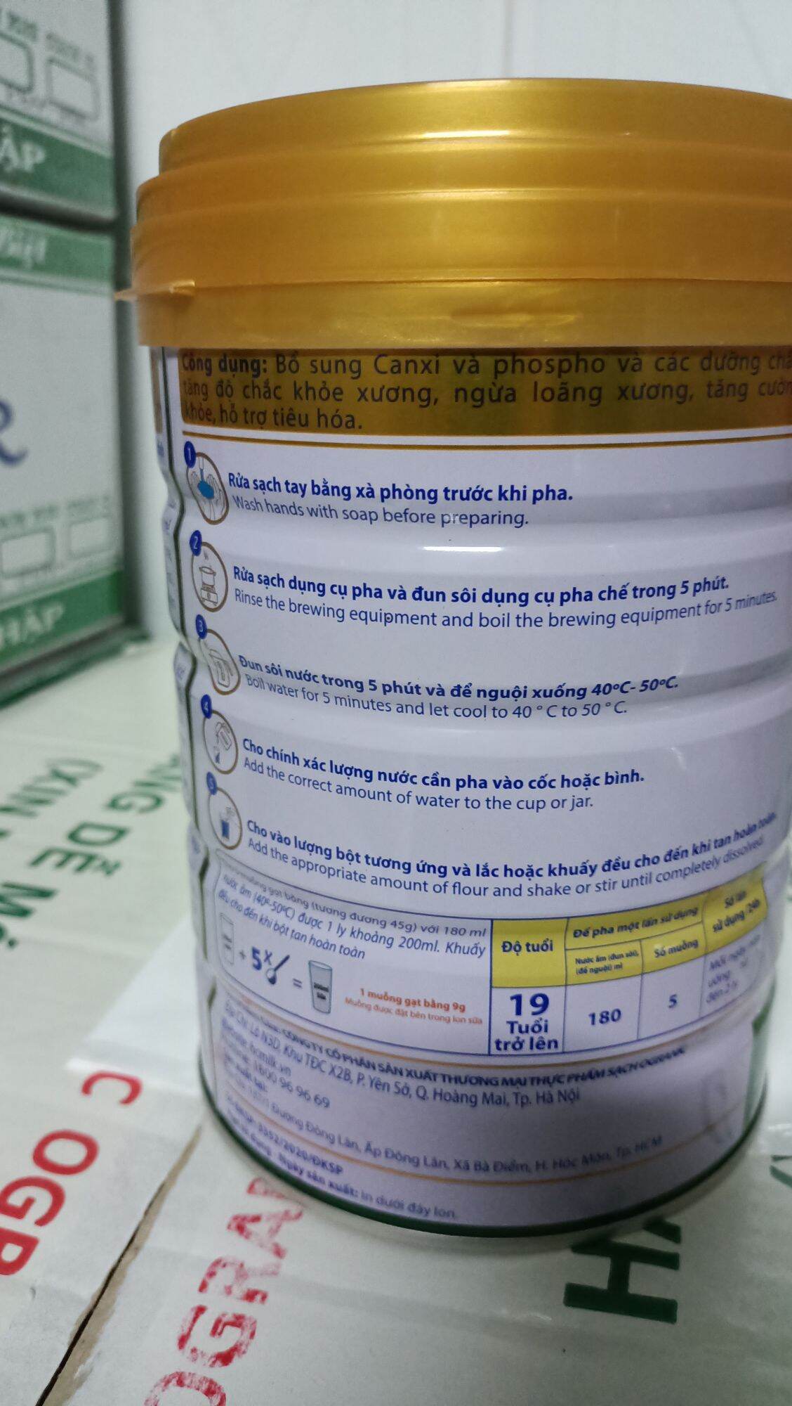 sữa HC milk hi_ canxi 900g