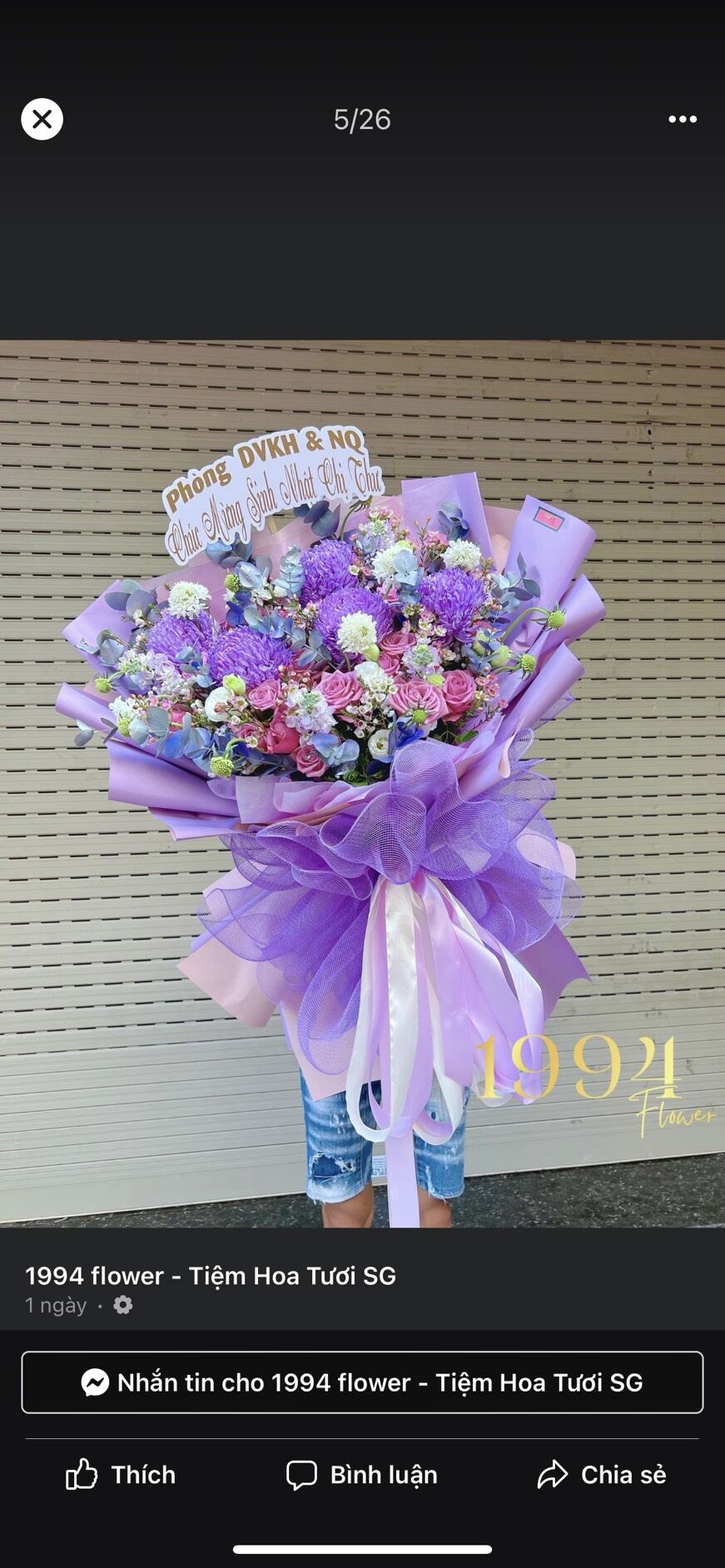 sơn xịt hoa tươi