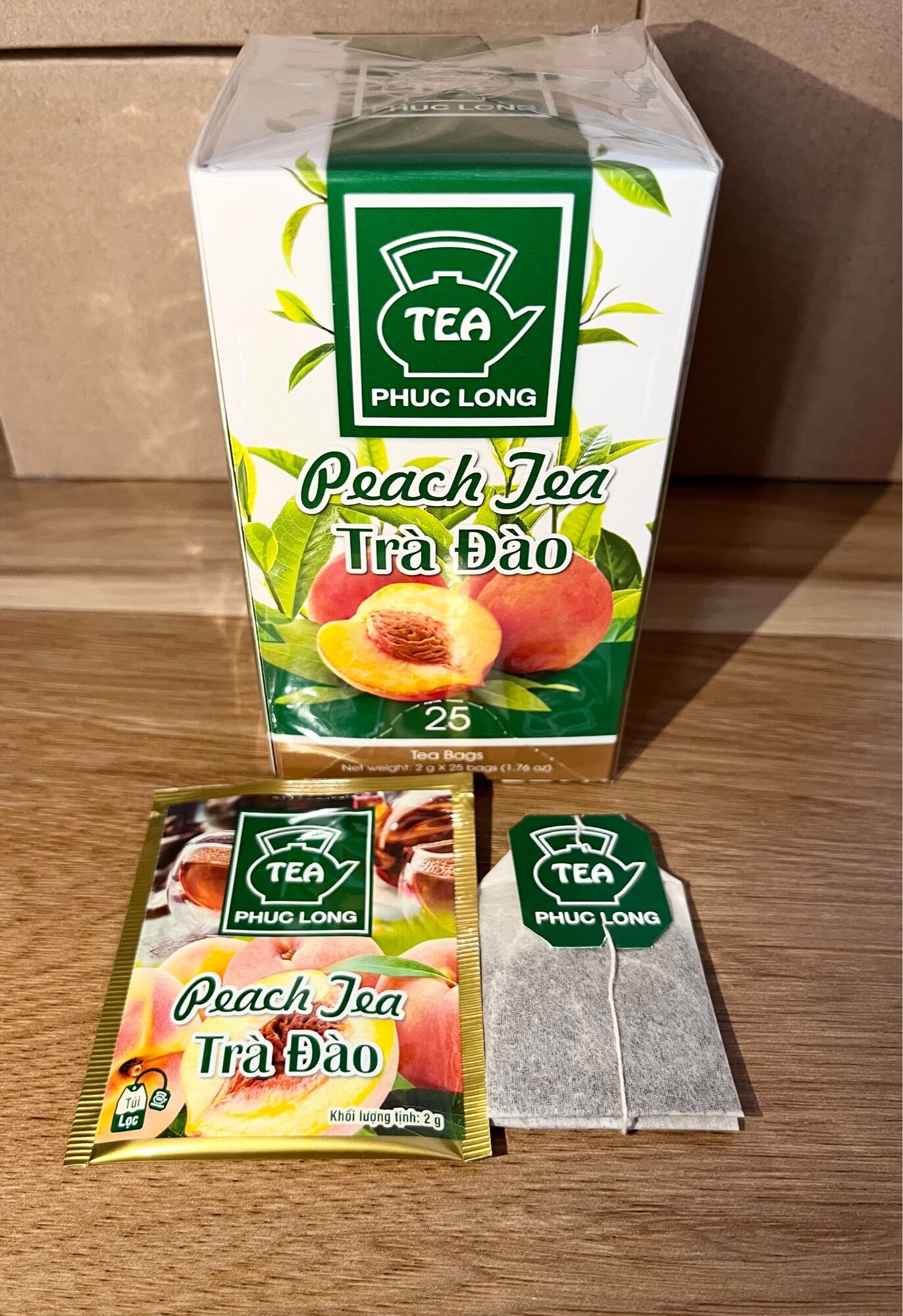 Trà Đào Túi Lọc Phúc Long 25 tép 2g