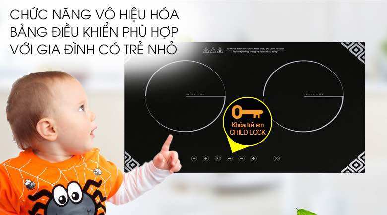 Bếp từ đôi lắp âm Kangaroo KG498N