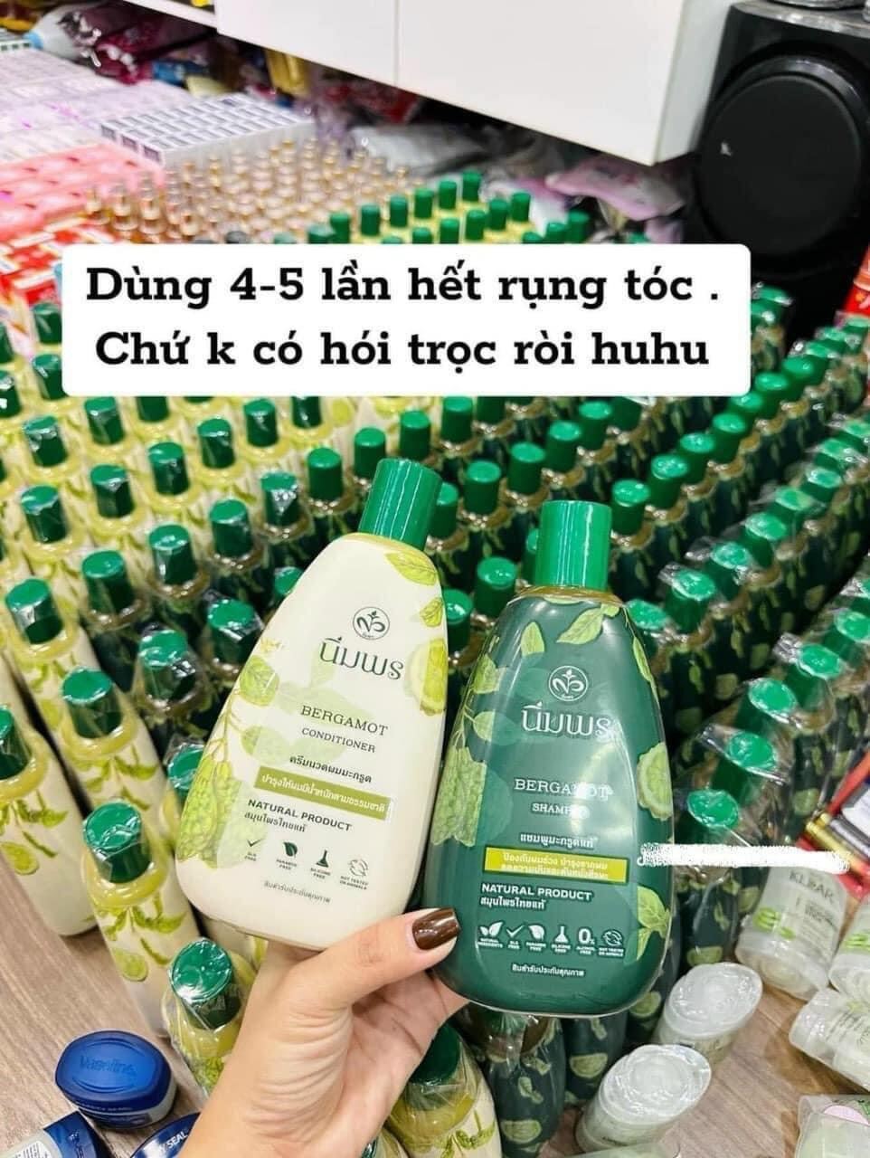 Cặp Dầu Gội Xả Chanh Bergamot Chống Rụng Tóc Thái Lan
