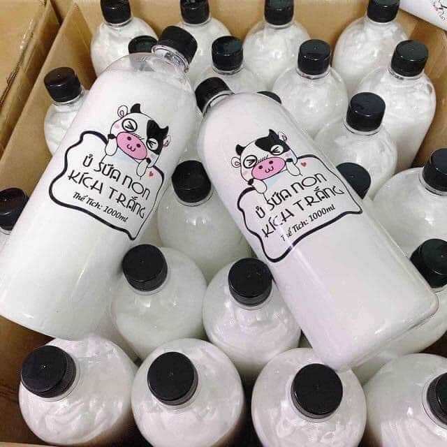 Ủ sữa non kích trắng - trắng gấp 3 lần - dùng mặt và toàn thân