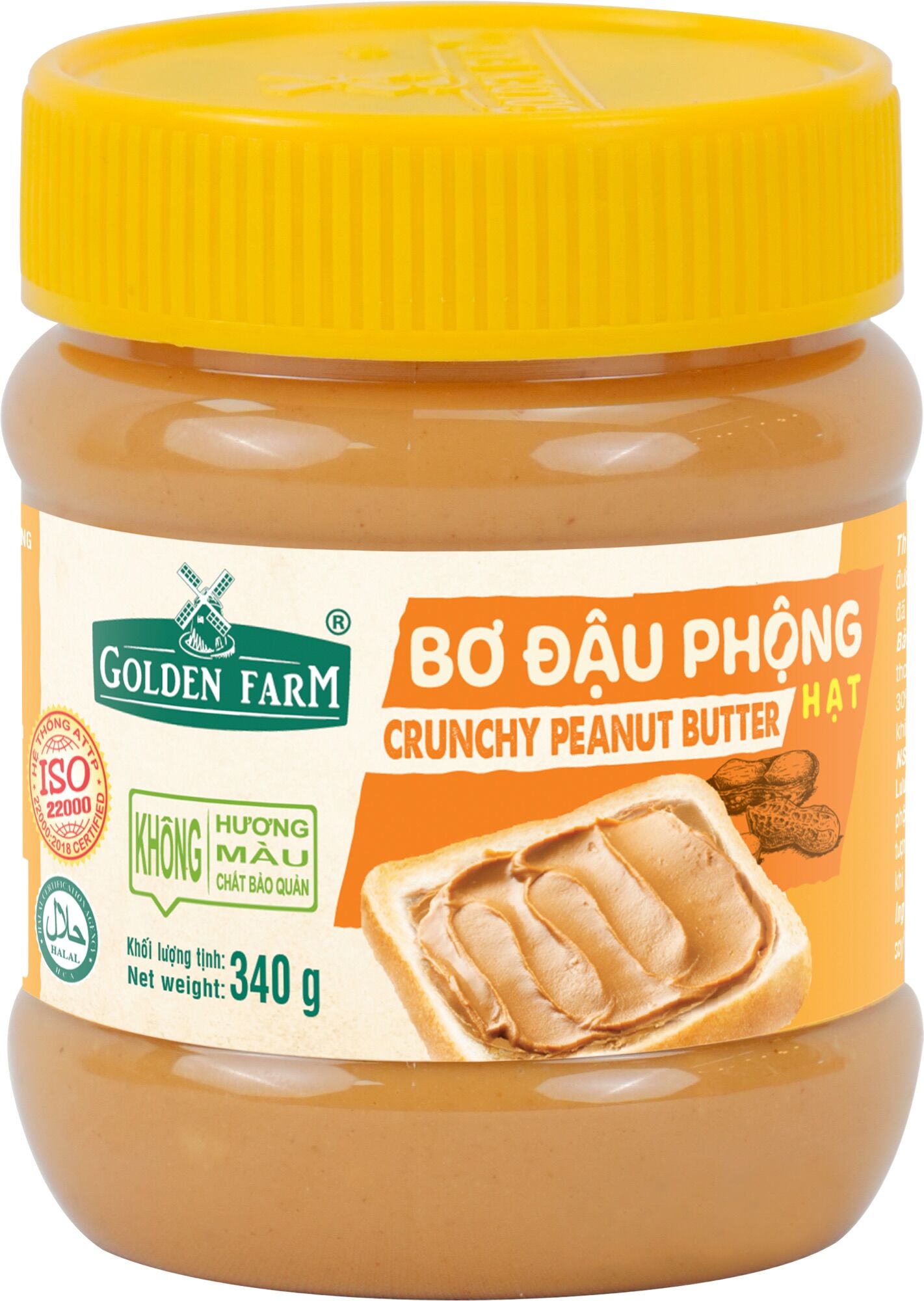 BƠ ĐẬU PHỘNG MỊN GOLDEN FARM 340GR