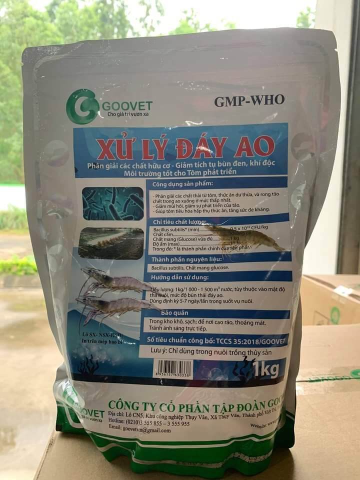 Xử lý đáy ao 1kg không cần ủ