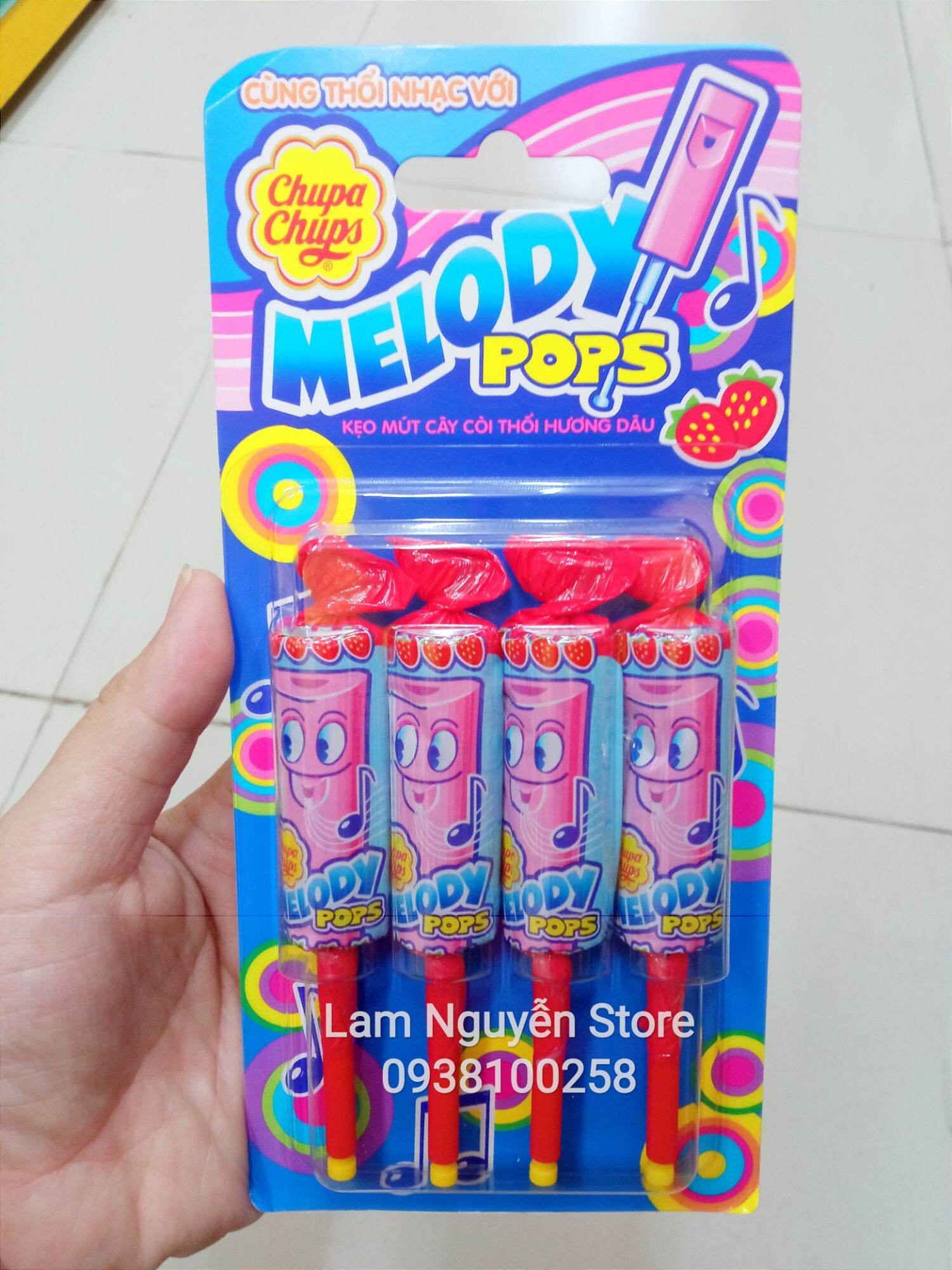 Kẹo thổi mút còi Chupa Chups Melody phát ra nhạc