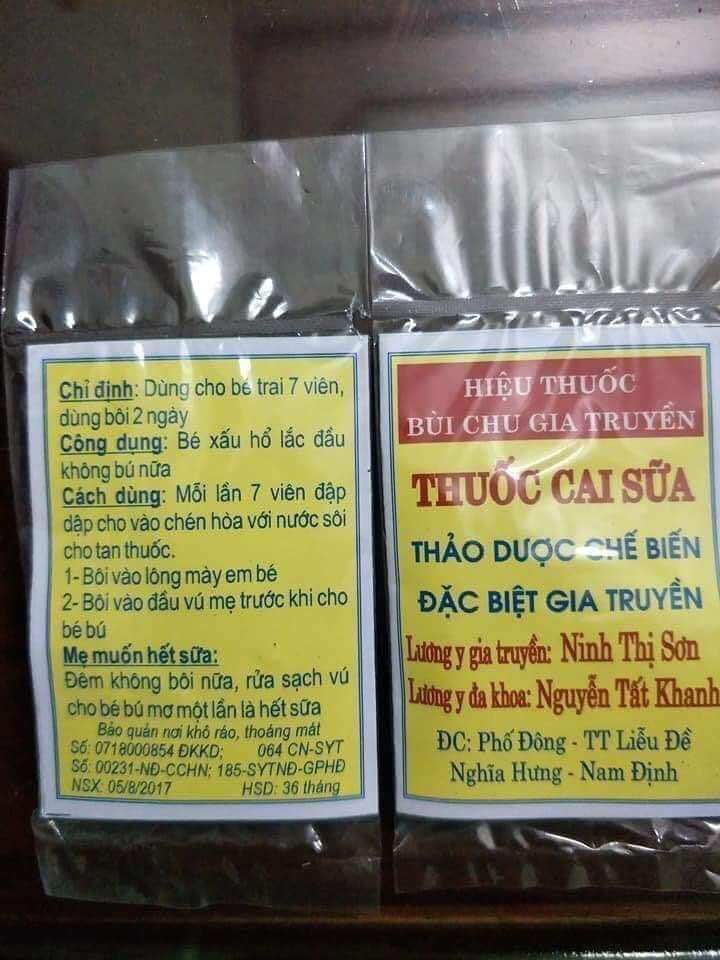 Cai sữa gia truyền an toàn cho bé