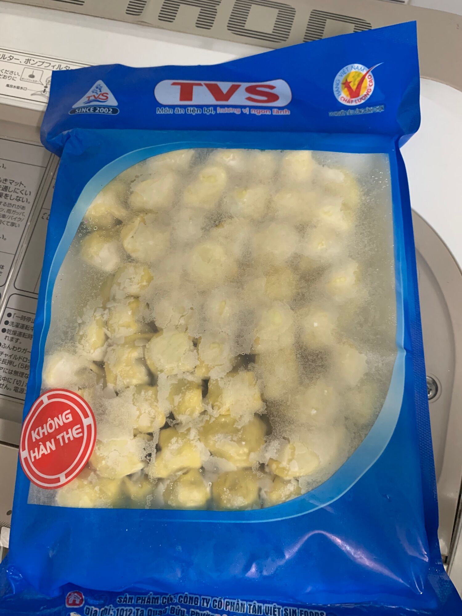 (Giao tphcm) Hoành thánh sủi cảo tôm thịt vĩ 500g 60 viên
