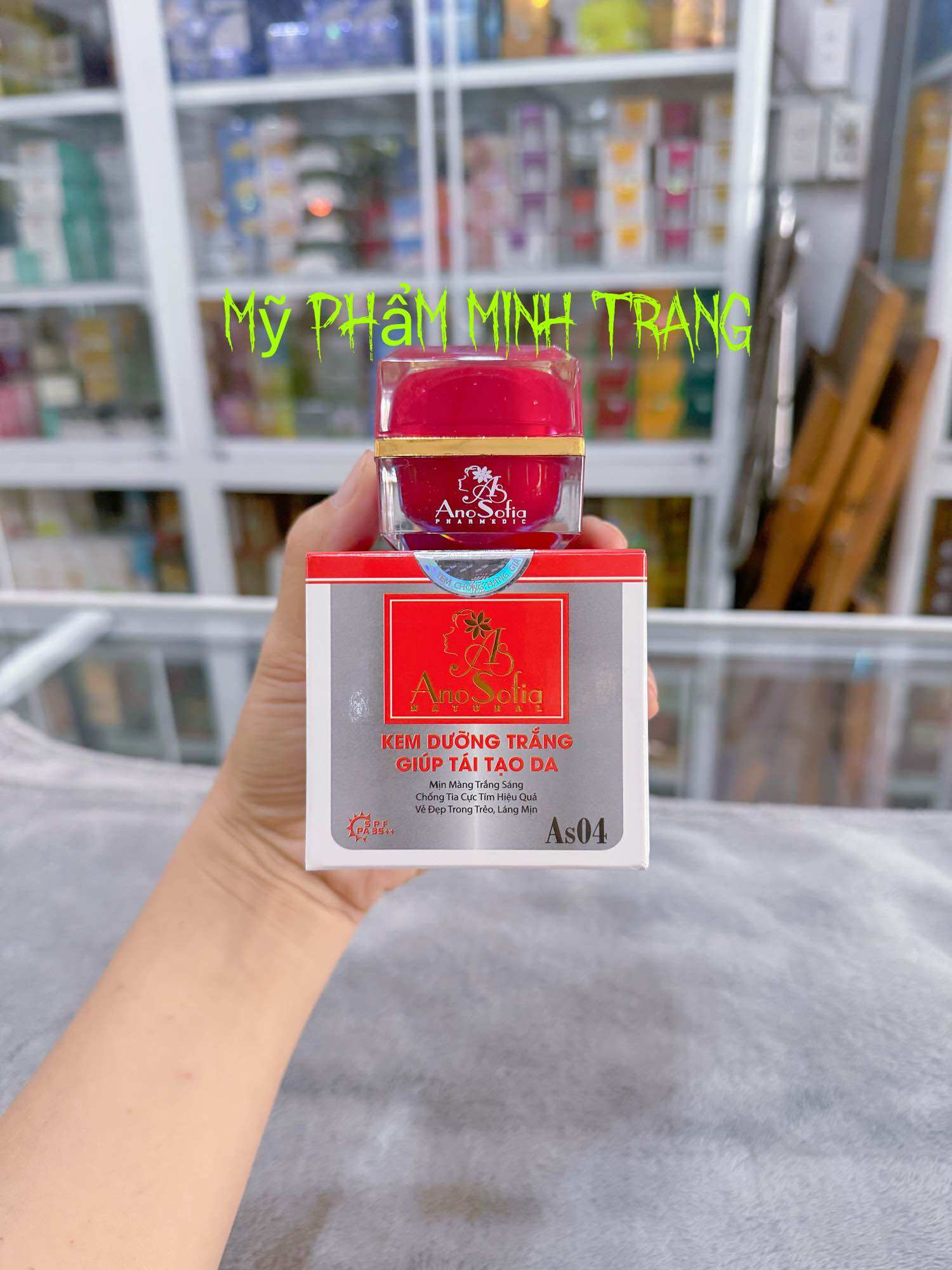 Kem Ano Sofia AnoSofia Natural 12g AS04 Dưỡng Trắng Giúp Tái Tạo