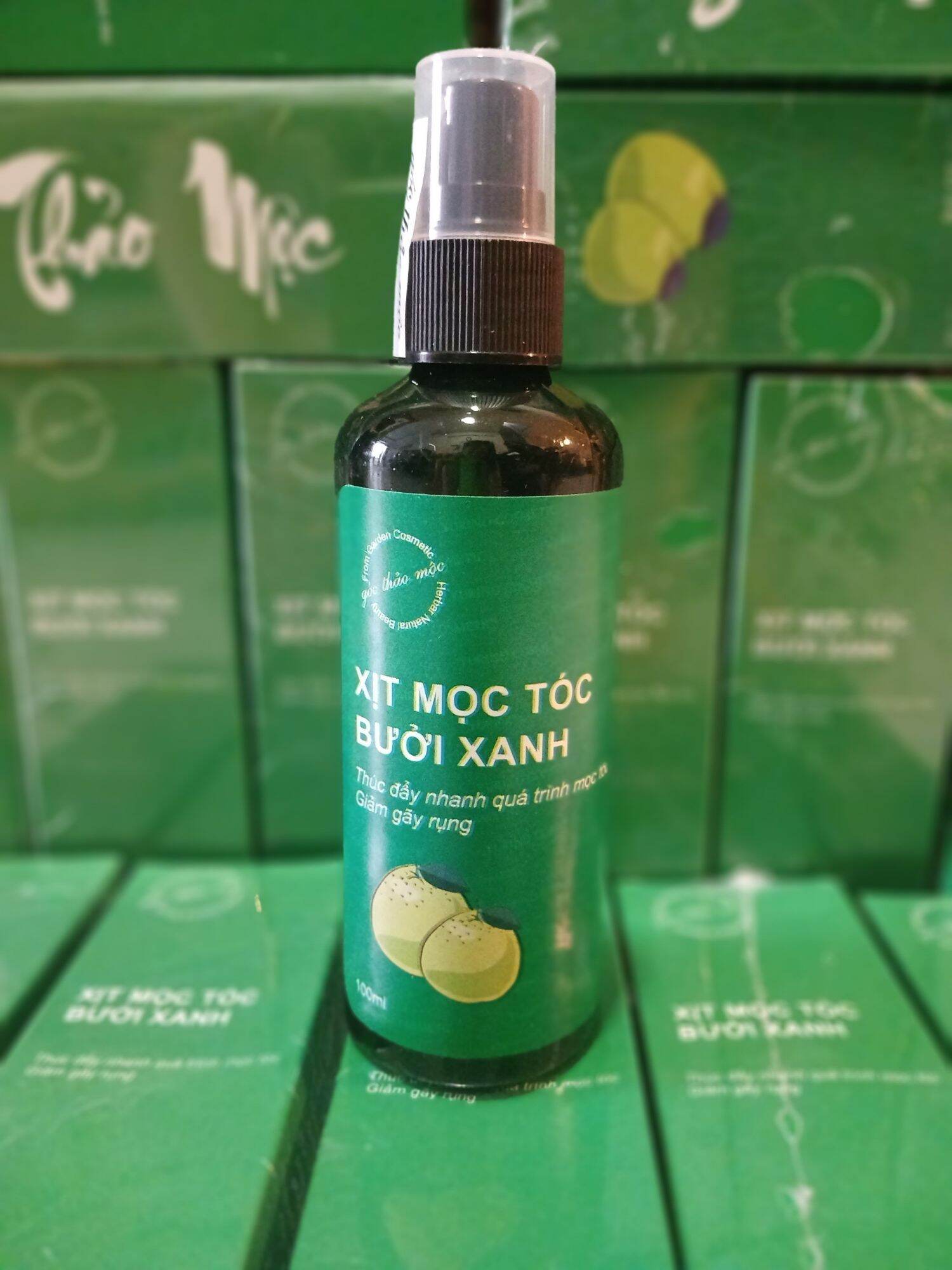 Xịt bưởi xanh kích mọc tóc, dưỡng tóc 100ml