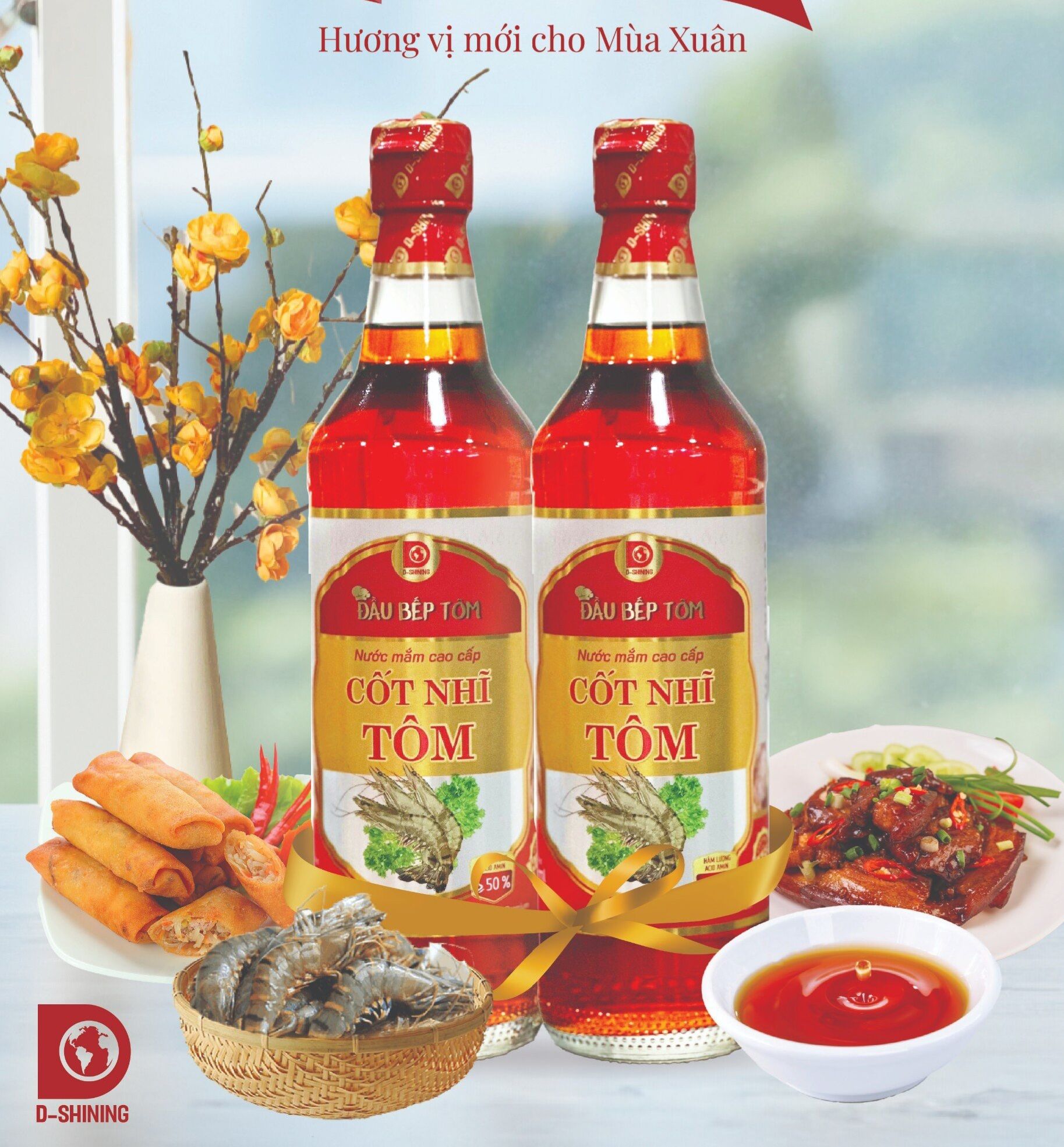 NƯỚC MẮM CỐT NHĨ TÔM (2 CHAI)