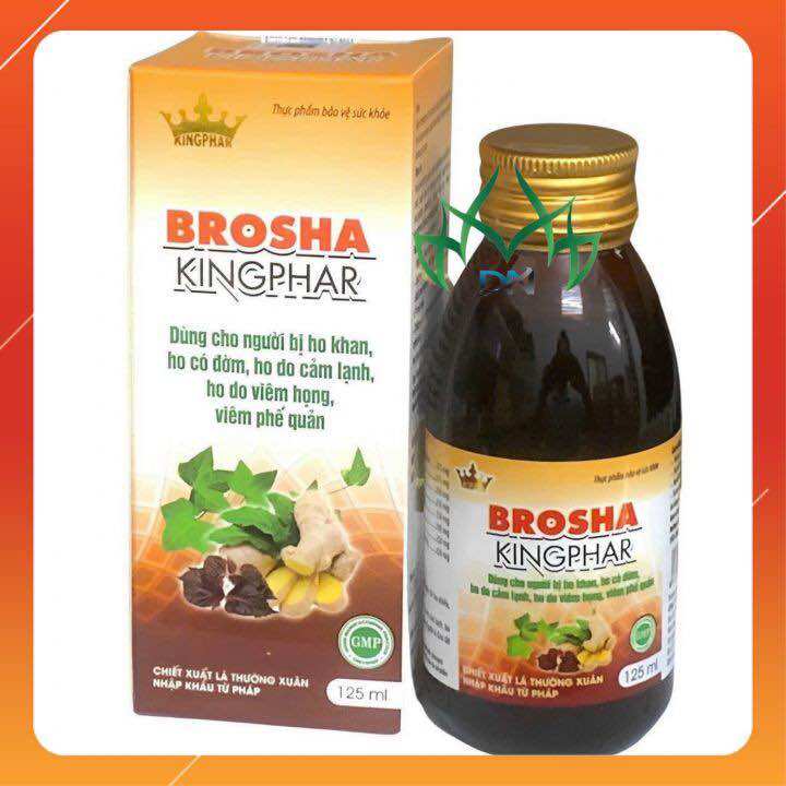 Siro Ho Brosha Kingphar Giảm ho, bổ phế, loãng đờm