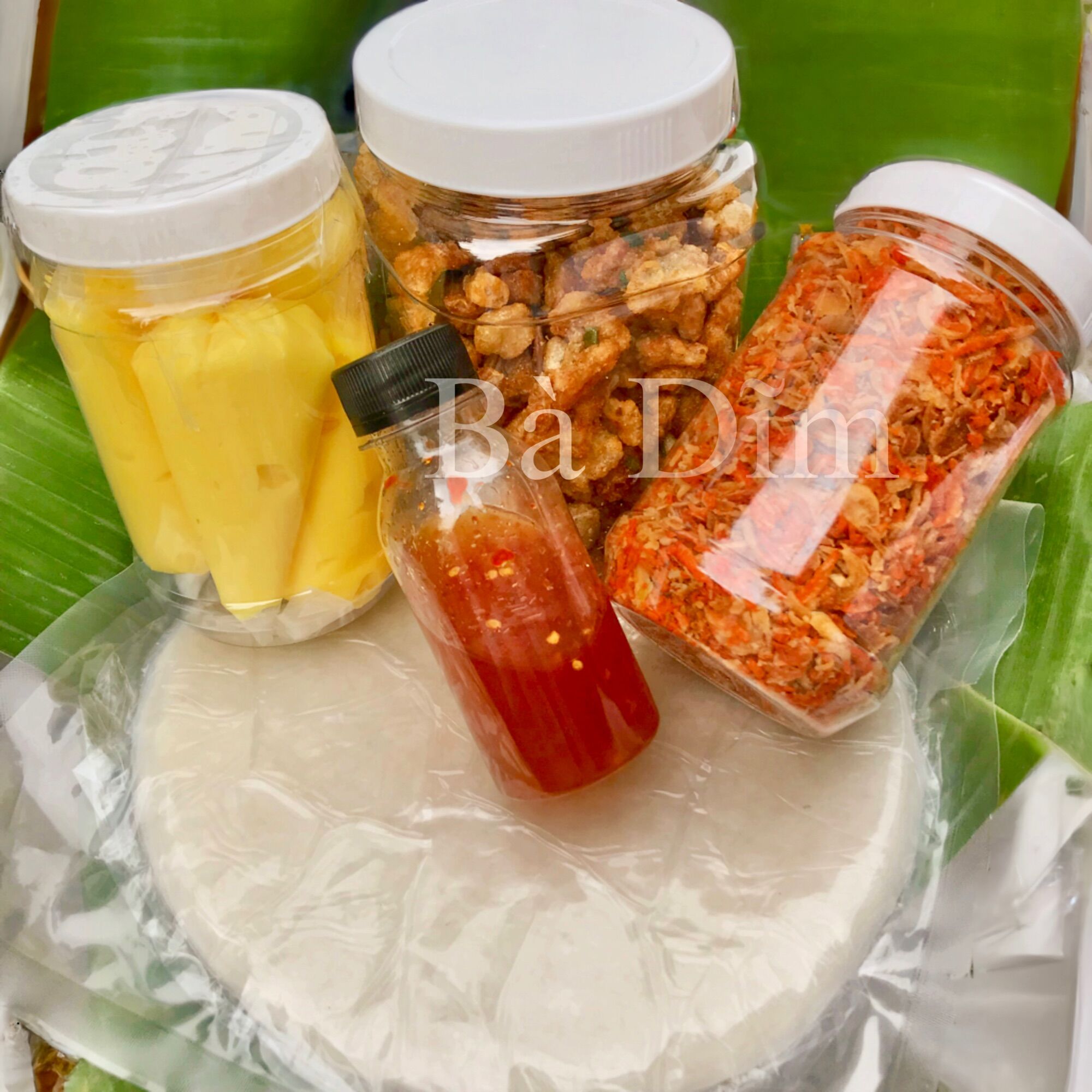 Combo 8 khổng lồ kèm tóp mỡ - tặng kèm chai sốt tắt