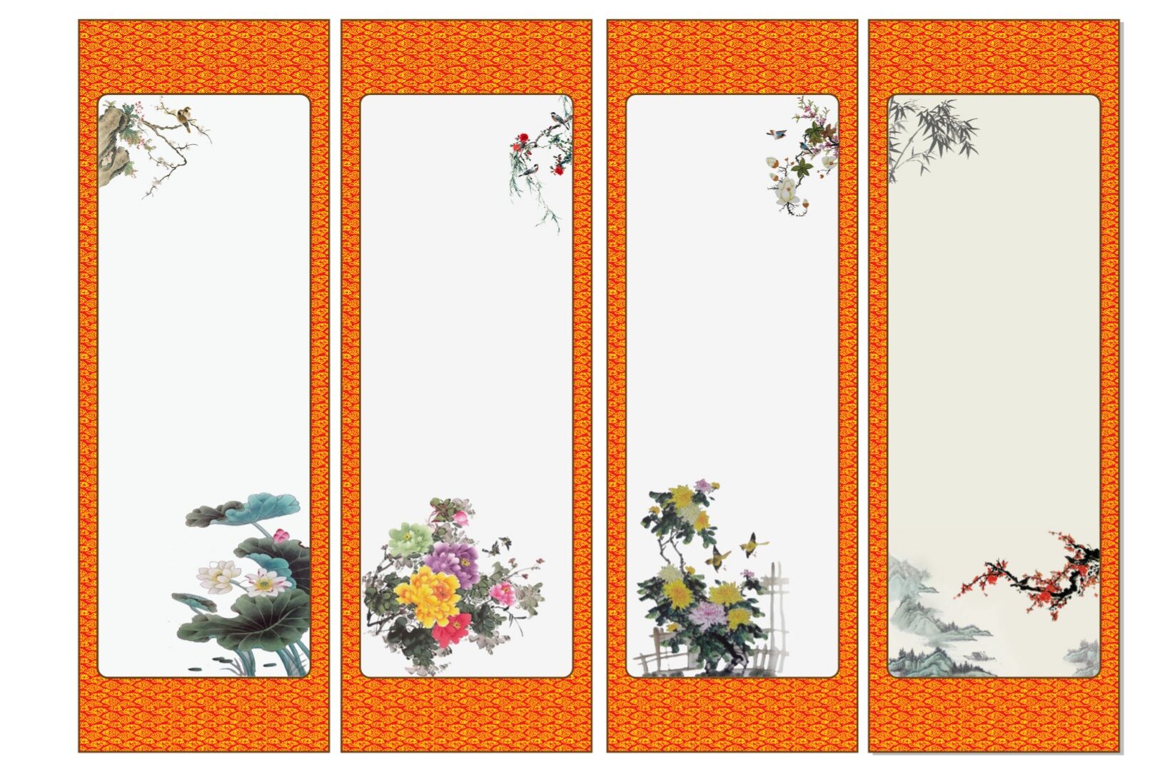 Sét 10 tờ giấy viết thư pháp đủ mẫu giá rẻ