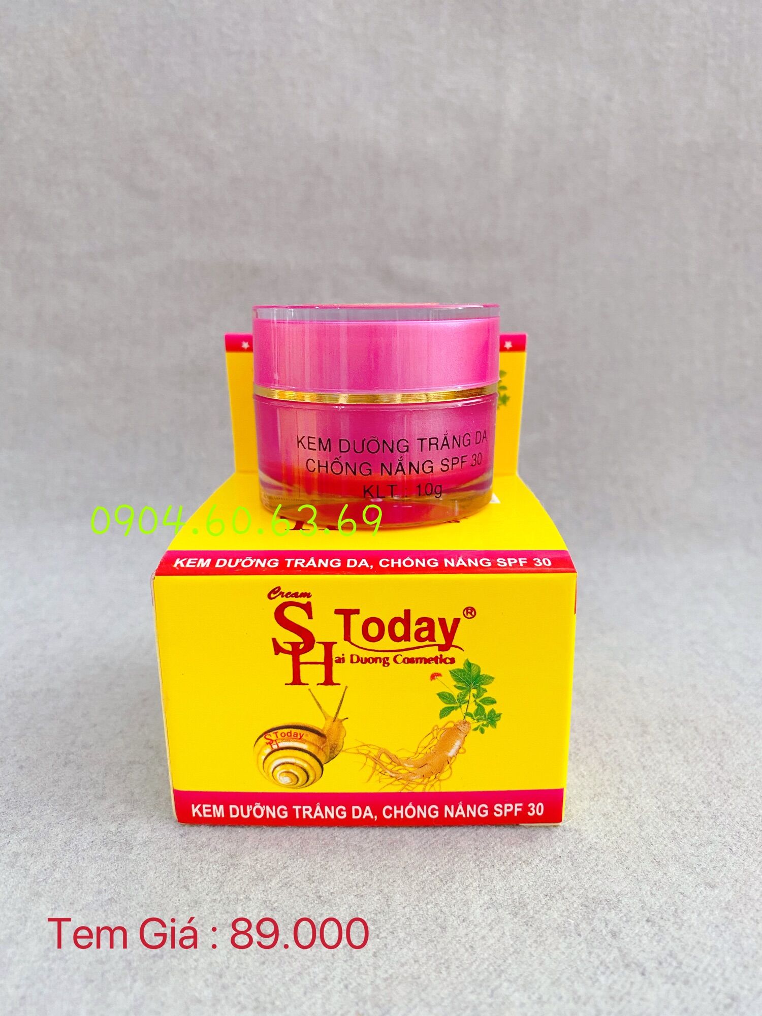 Kem sh today 10g dưỡng trắng da chống nắng shtoday