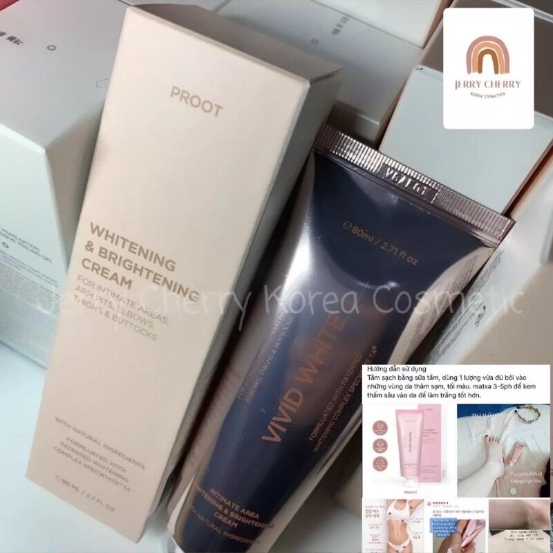 Kem mờ thâm body Vivid White