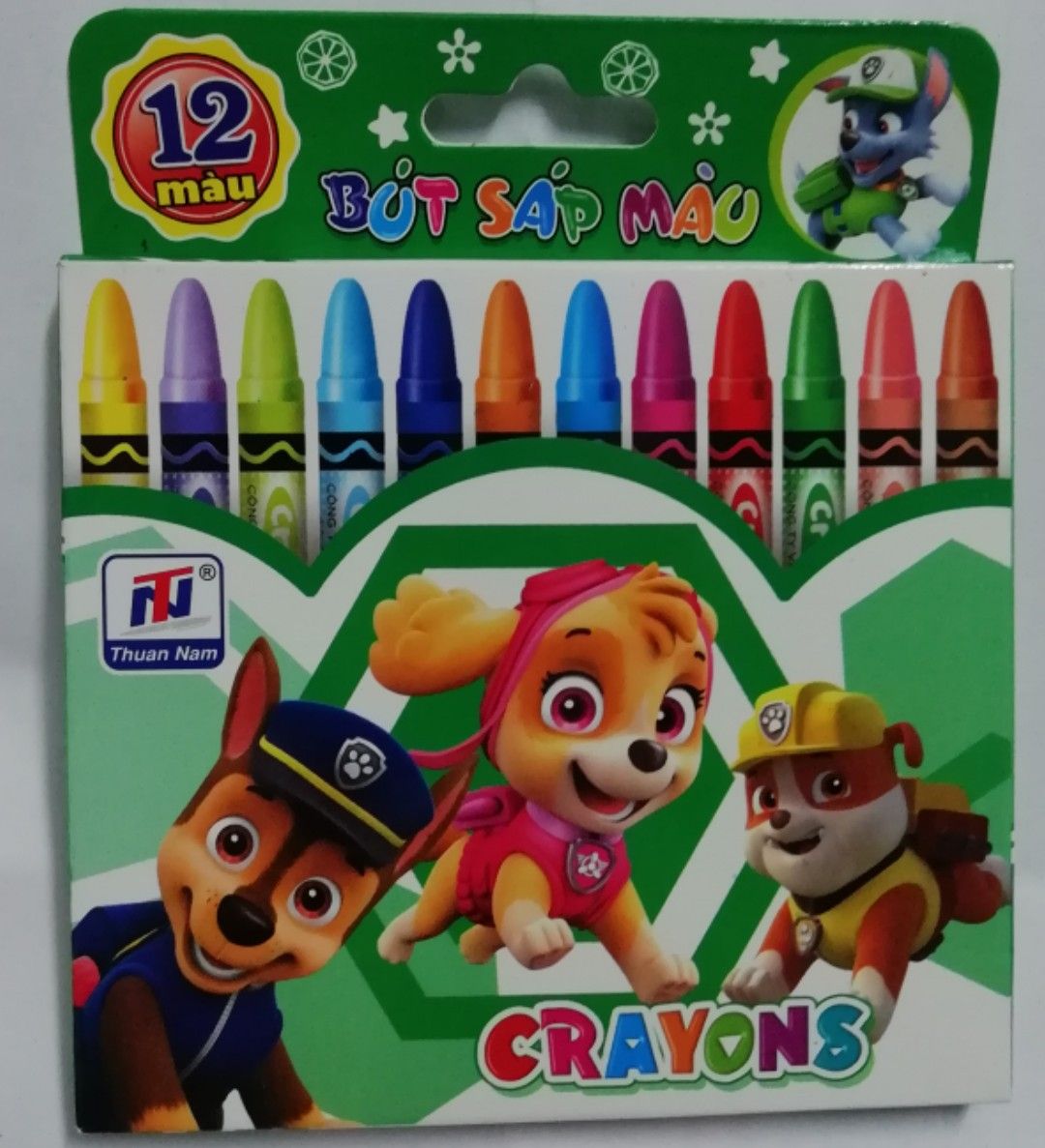 Bút chì sáp 12 màu ngắn