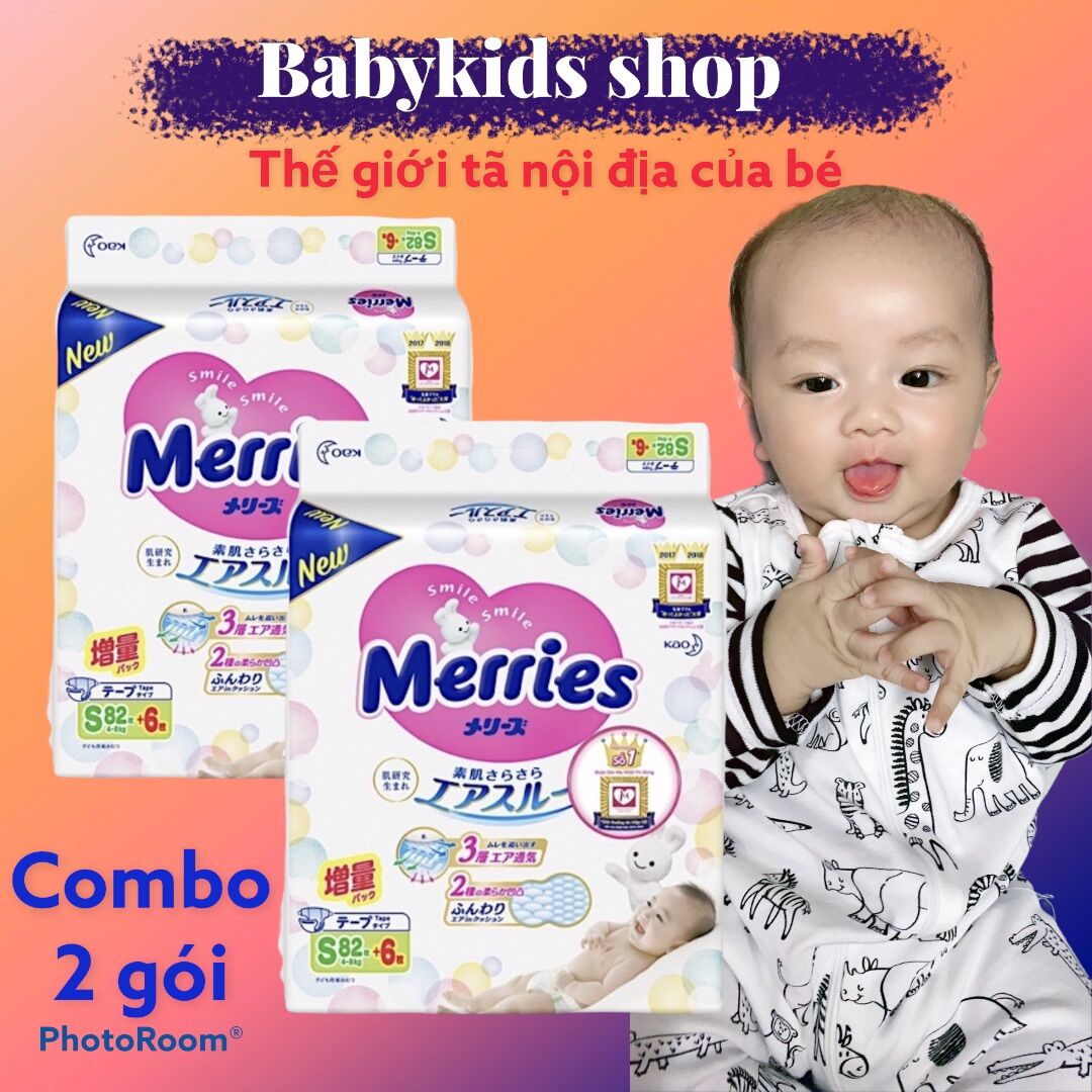 [HCM]COMBO 2 GÓI TÃ MERRIES (Cộng Miếng -TC)Tã Dán/Quần Merries Nội Địa Nhật NB96/S88/M68/L58/M64/L50/XL44/XXL28/M58TC