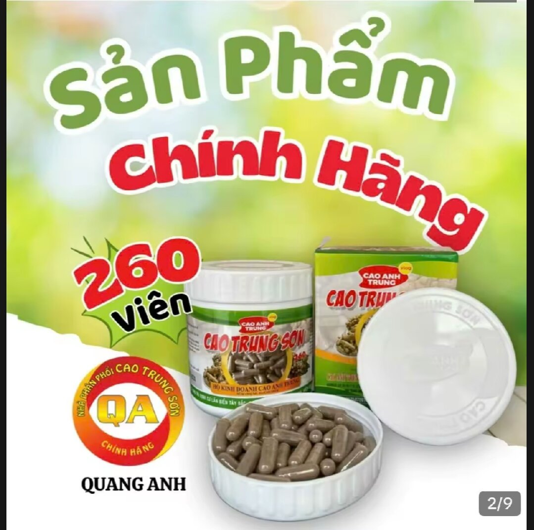 HŨ 260V BỘT NGẢI ĐEN CHỐNG ĐỘC CAO TRUNG SƠN CHÍNH HÃNG
