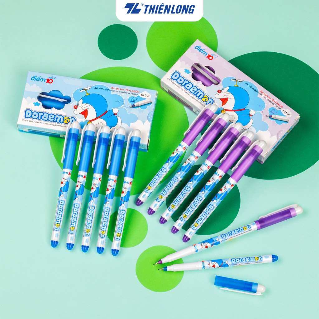Hộp 10 cây bút lông kim FL-04/DO mực tím