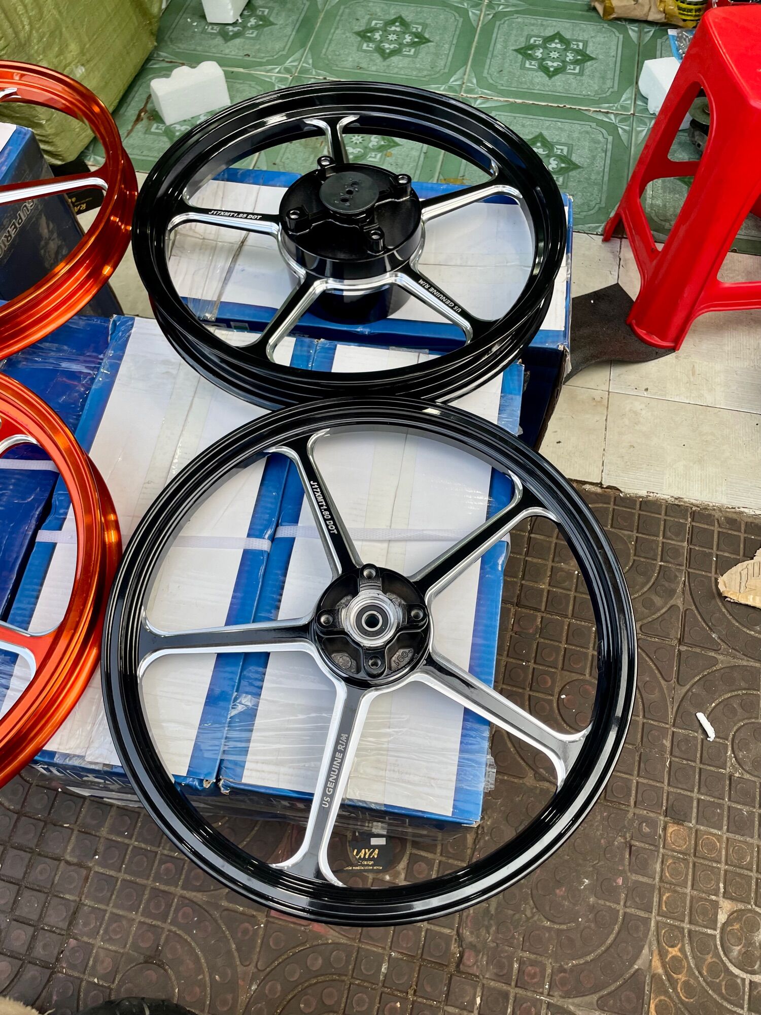 Mâm 5 cây cnc us ex150 winner chính hãng lắp đặt như zin