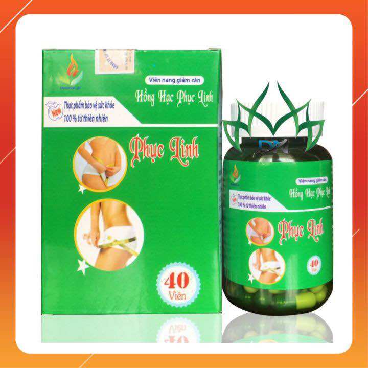 Giảm cân hồng hạc phục . Linh - hộp 40 viên