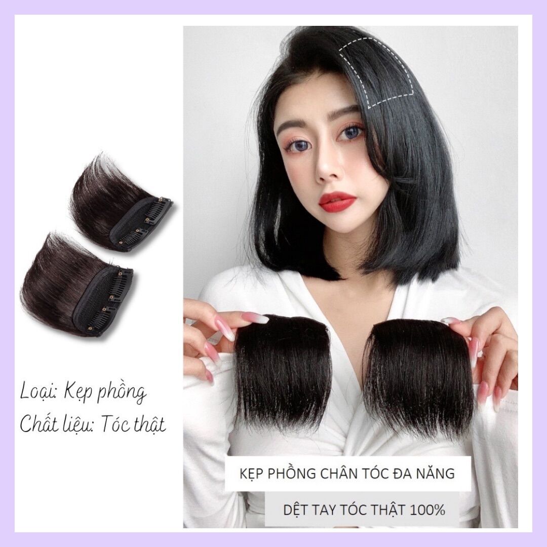 Độn Phồng Chân Tóc Tóc Thật, Kẹp Phím Độn Phồng Tóc Cao Cấp