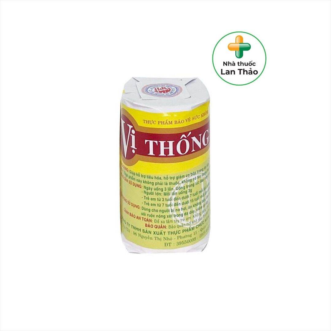 VIÊN UỐNG HỖ TRỢ DẠ DÀY TIÊU HÓA VỊ THỐNG TÁN CHAI 35G