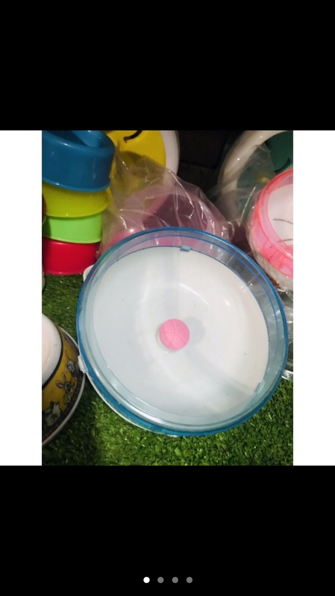 Wheel chạy không đế gắn chuồng tập thể dục cho hamster 14cm