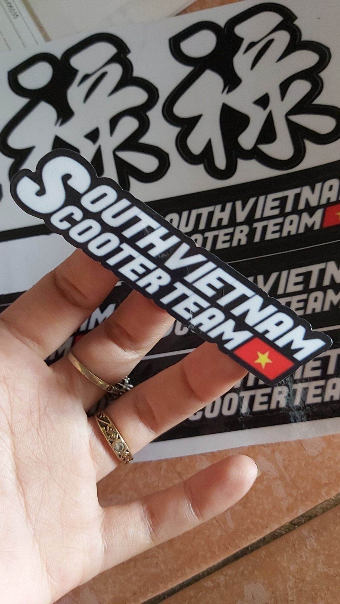 Combo 2 Tem Sticker Decal South Scooter VN Dán Xe Giá Rẻ