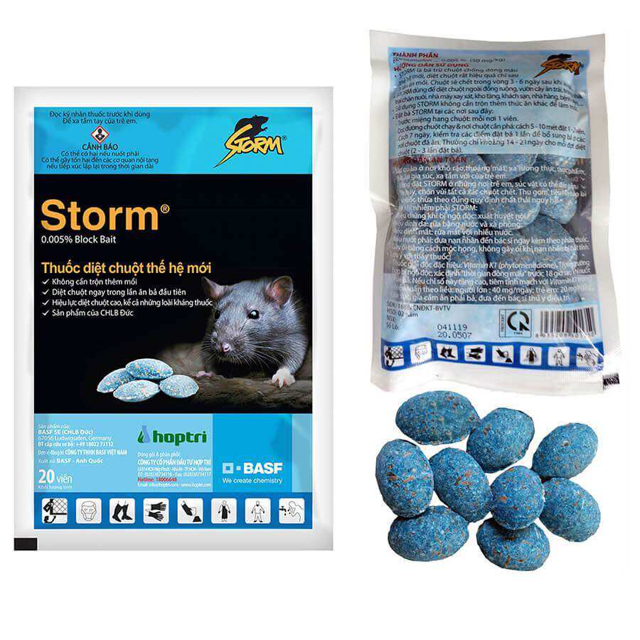 Combo 3 gói thuốc diệt chuột Storm