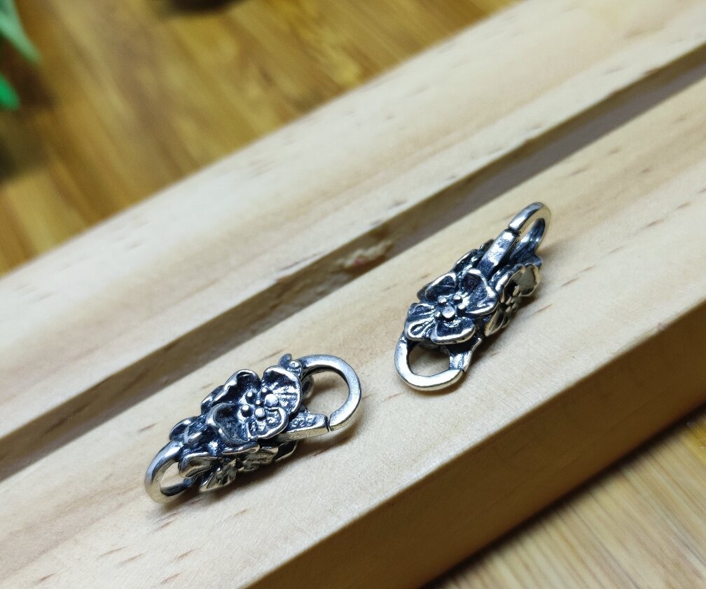 GauBee Charm bạc 925 Khoá vòng cherry cho dây troll, vòng bi