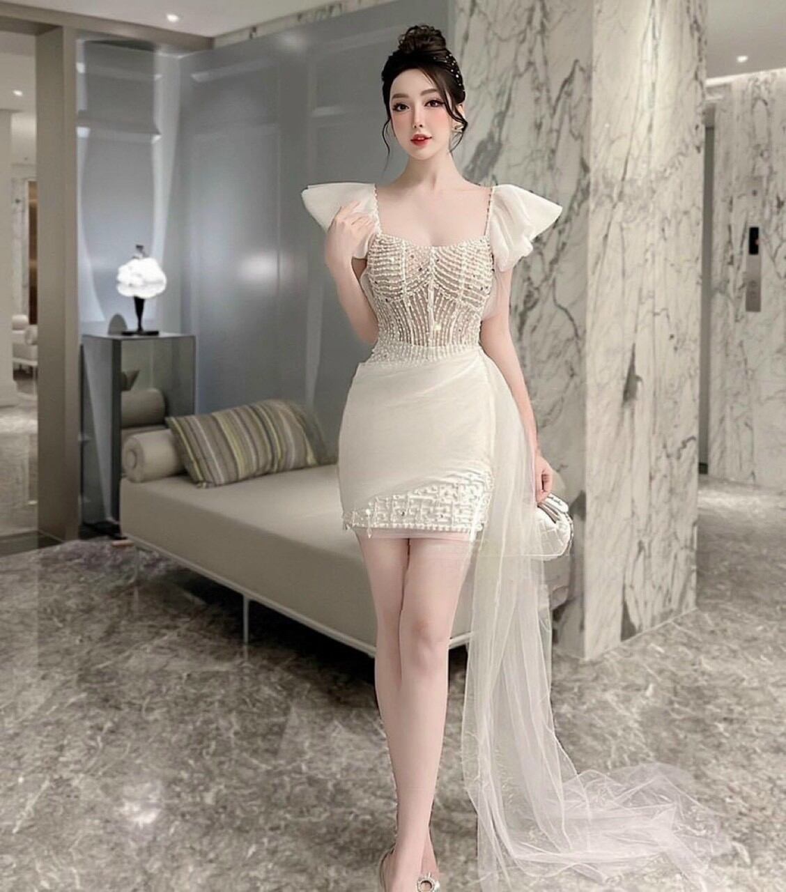 ĐẦM BODY TAY LOE KẾT ( kèm ảnh thật )