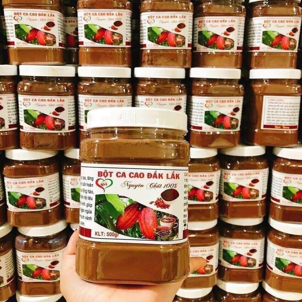 Bột ca cao nguyên chất Dak Lak hủ 500gr