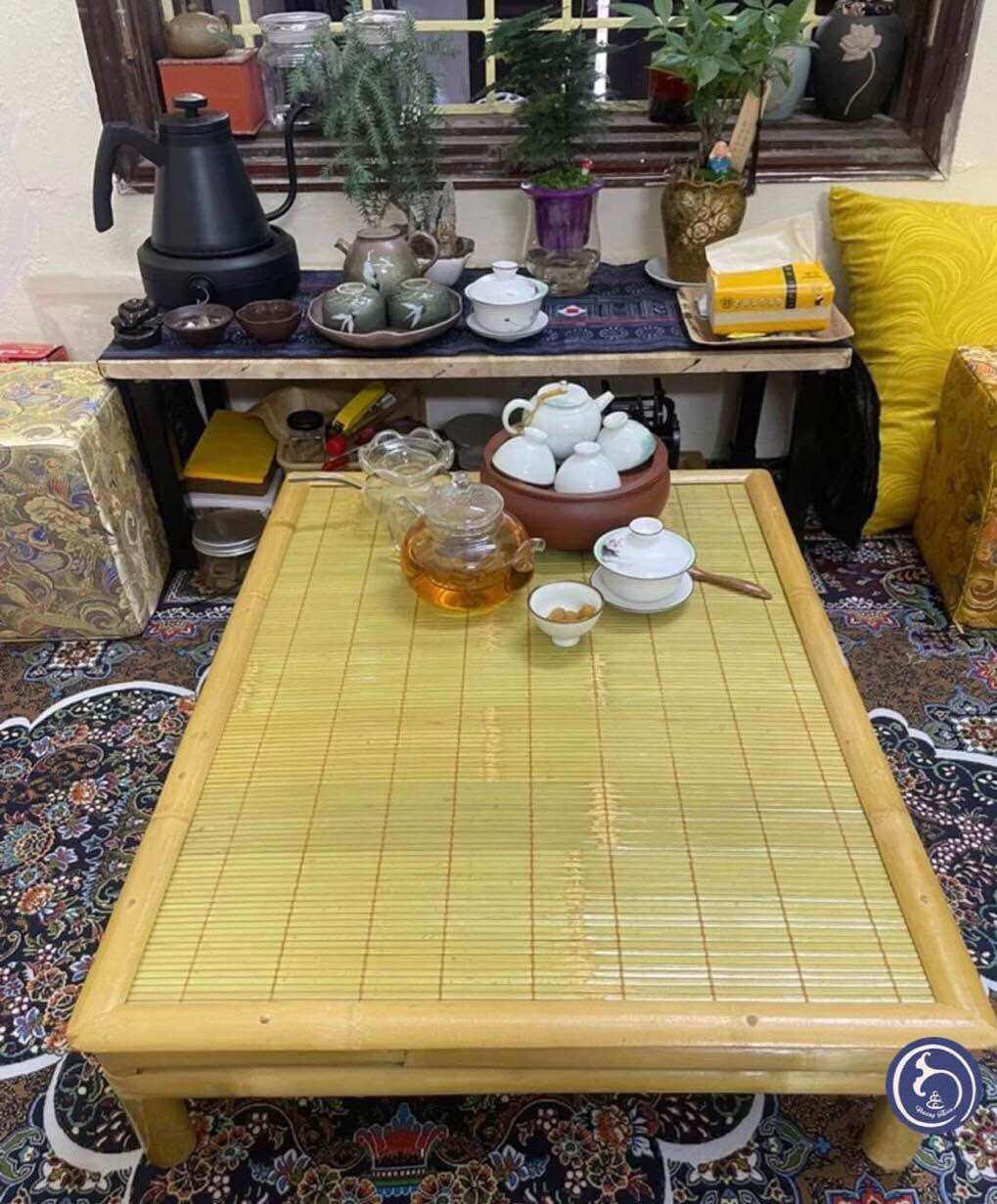 Bàn tre, bàn trúc bàn vuông ngồi bệt