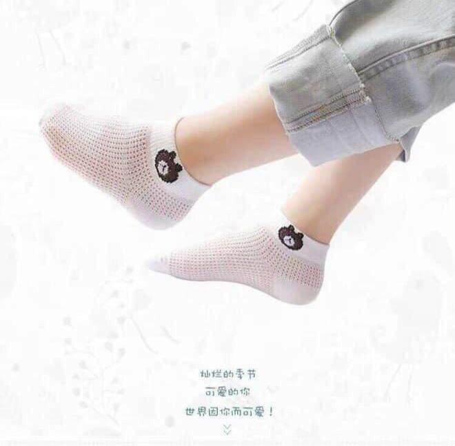 LÔ 5 ĐÔI TẤT LƯỚI TRẺ EM XUẤT NHẬT