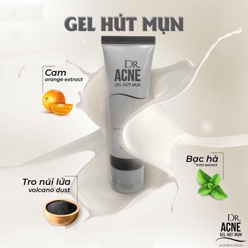Gel 0lột mụn dr acne chính hãng hút sạch mụn cám